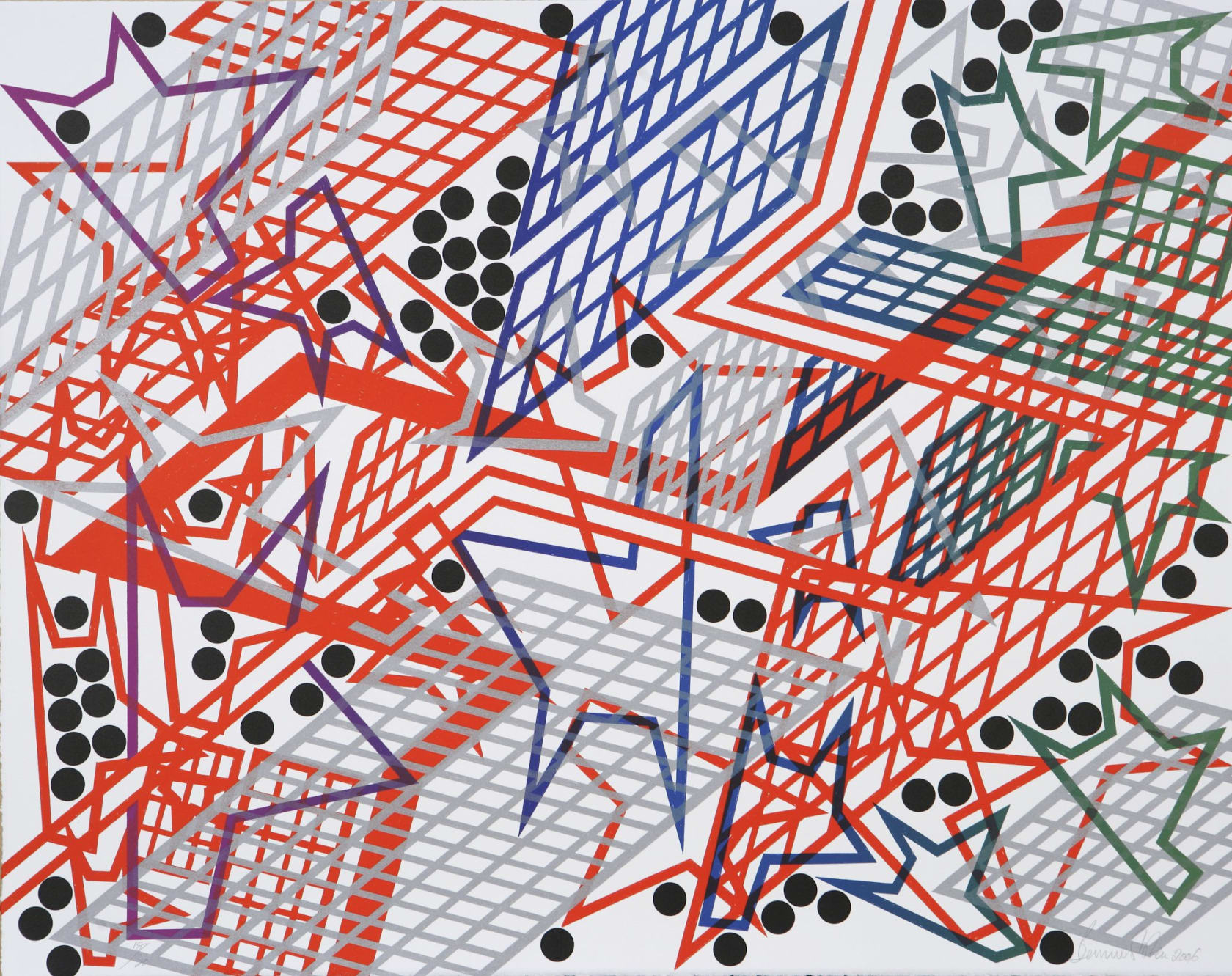 Bernard Cohen, About Now V, 2006