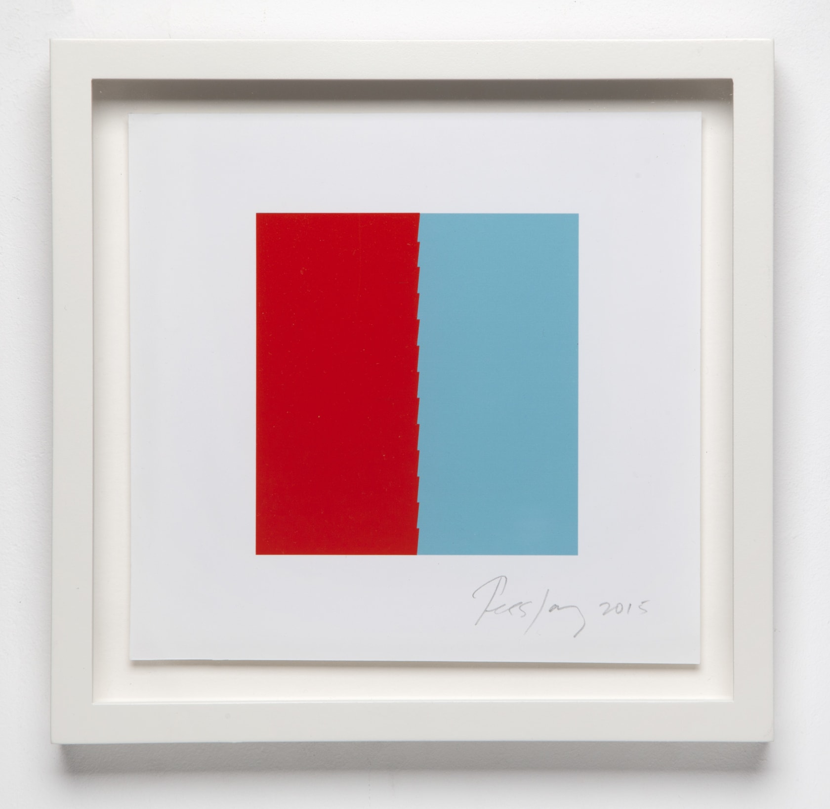Tess Jaray Aleppo Blue & Red, 2015