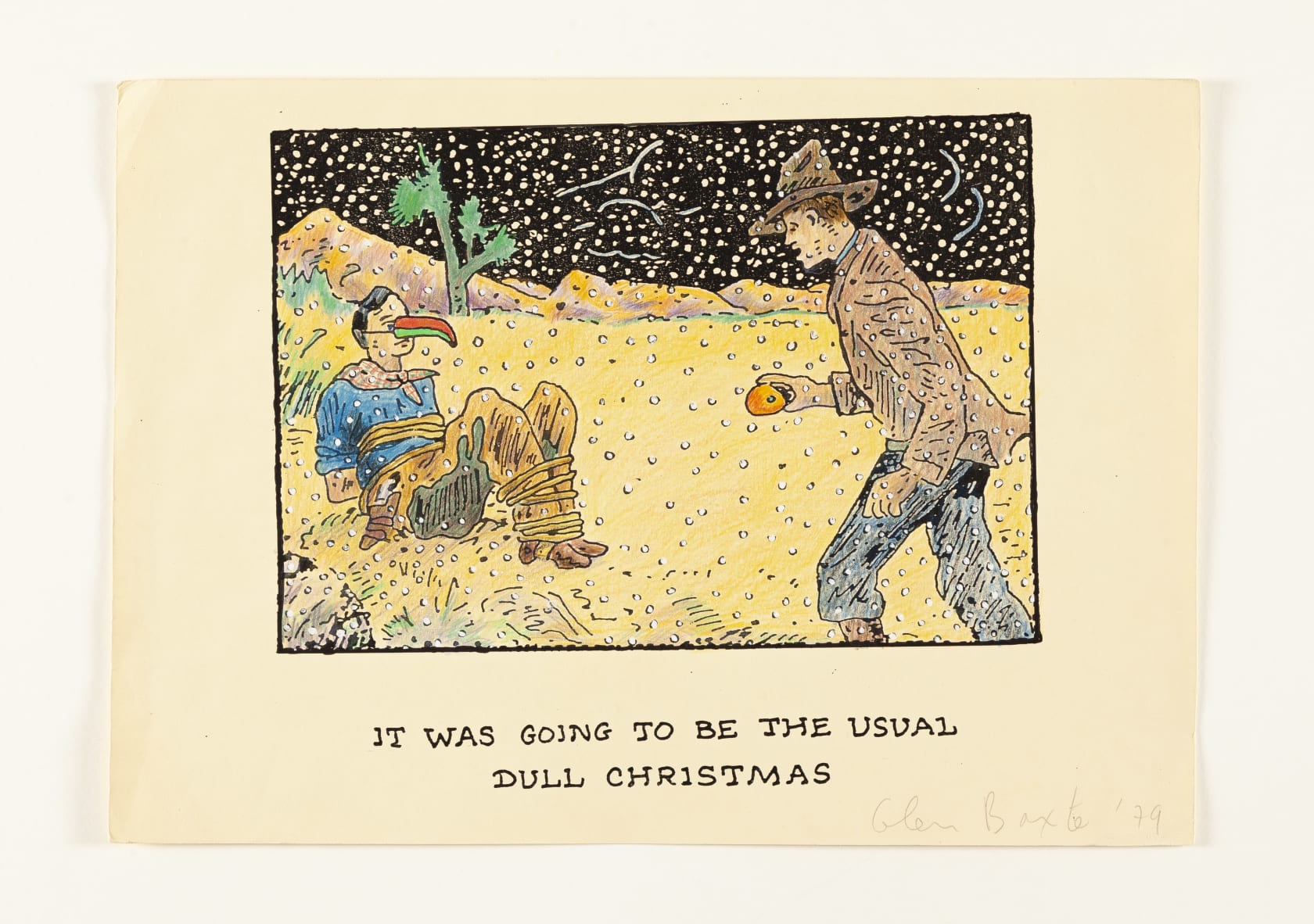 Glen Baxter, It Was Going to Be the Usual Dull Christmas, 1979