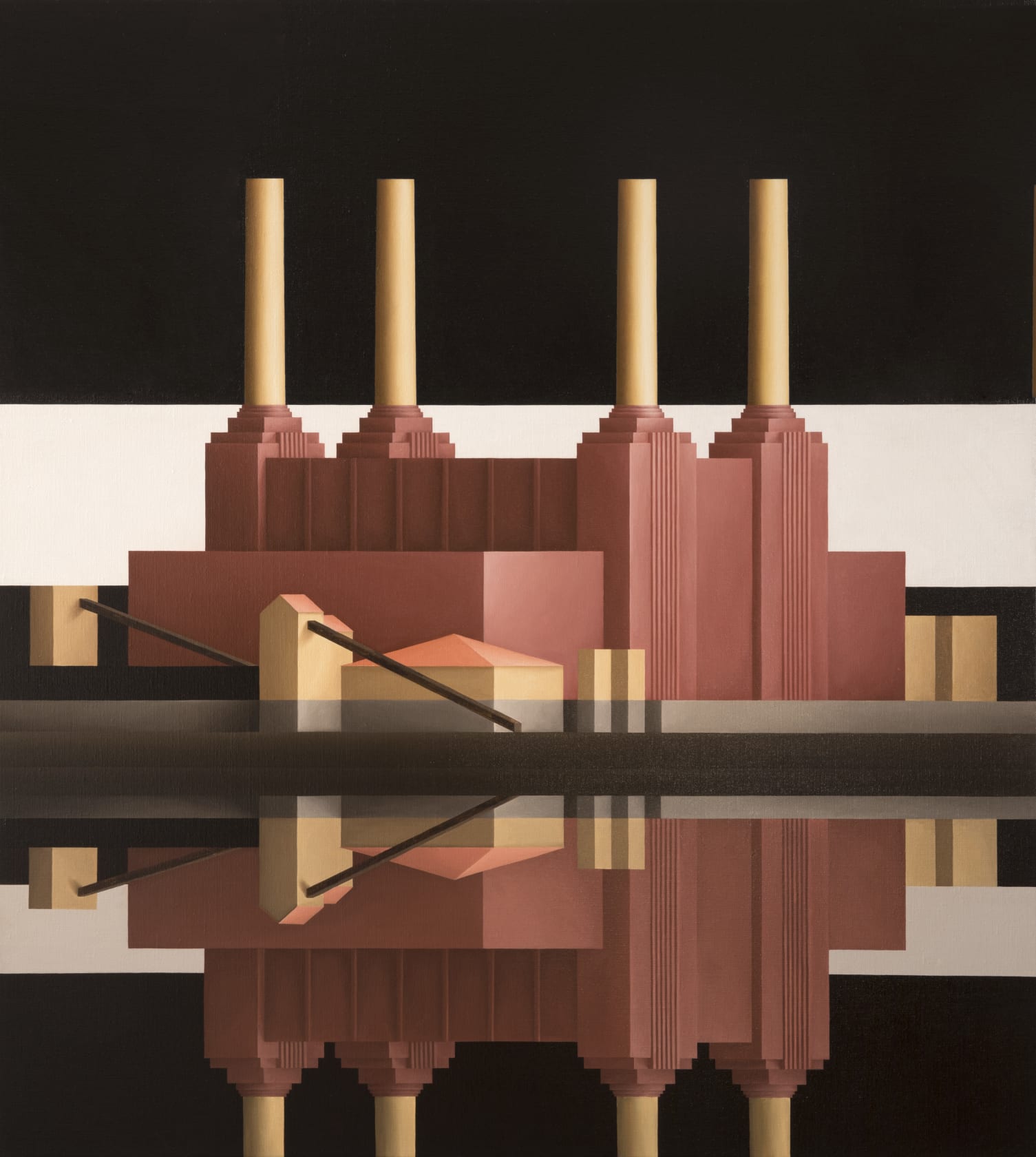 Renny Tait, Large Battersea Black Sky, 2017