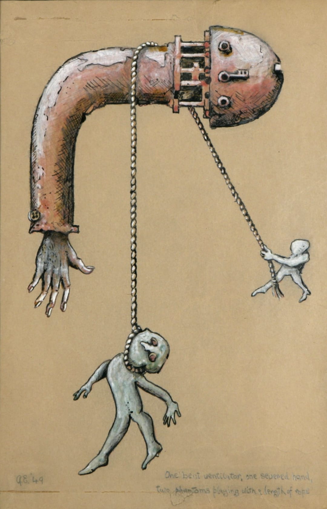 Anthony Earnshaw, One bent ventilator, one severed hand, 1948