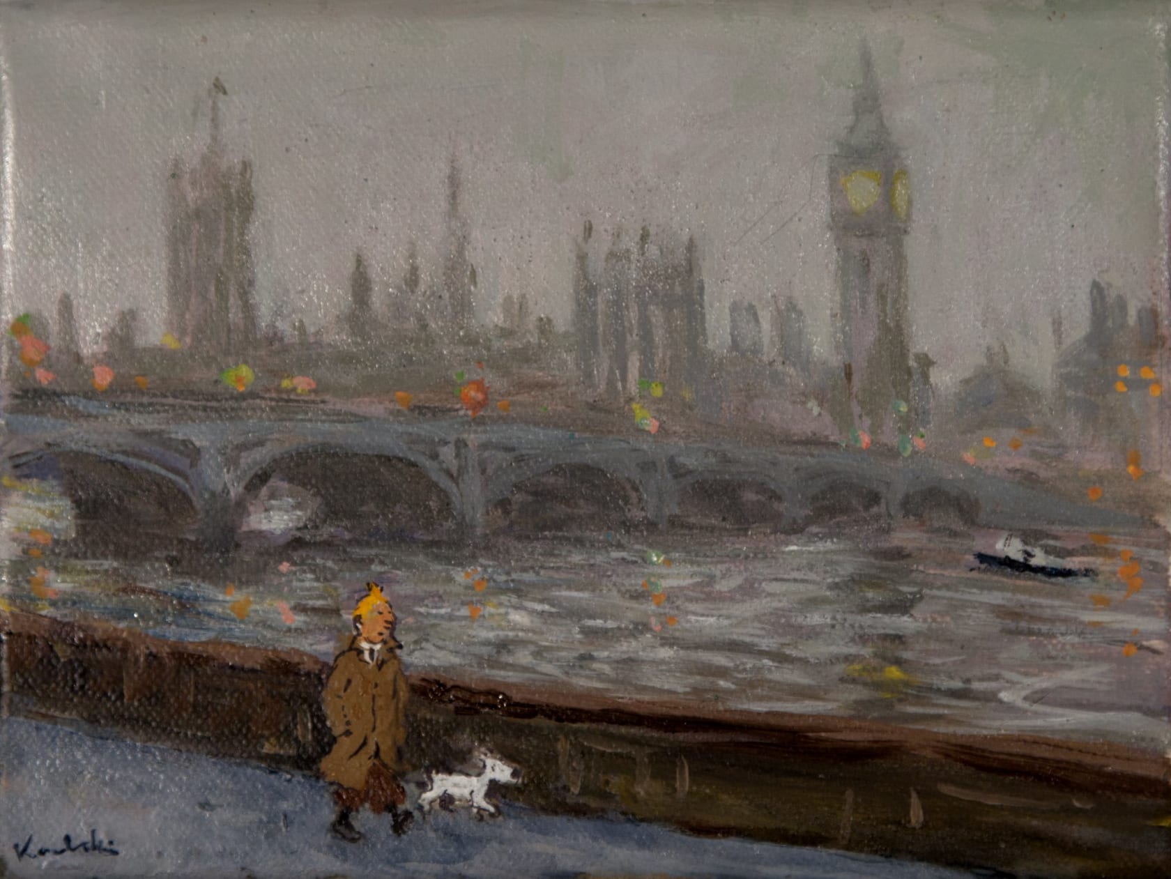 Henry Kondracki Tintin on The Thames, 2012