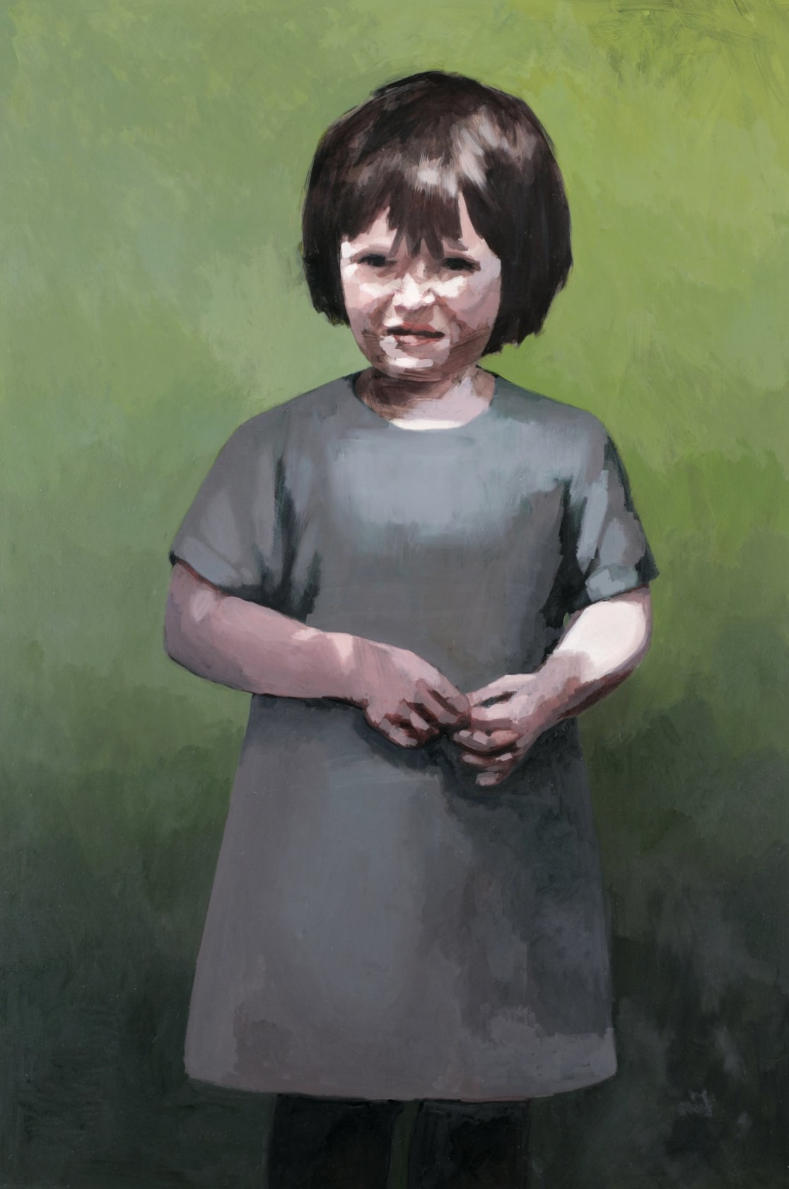 Claerwen James Girl in dappled light, 2010