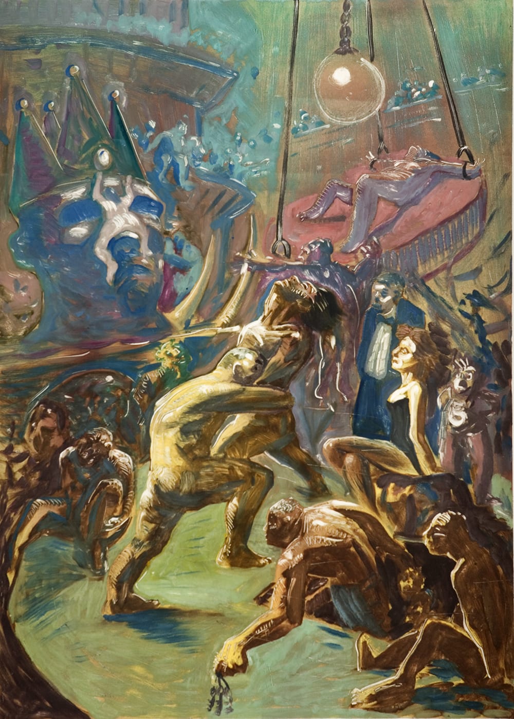 Peter Howson Au Bar II, 1990