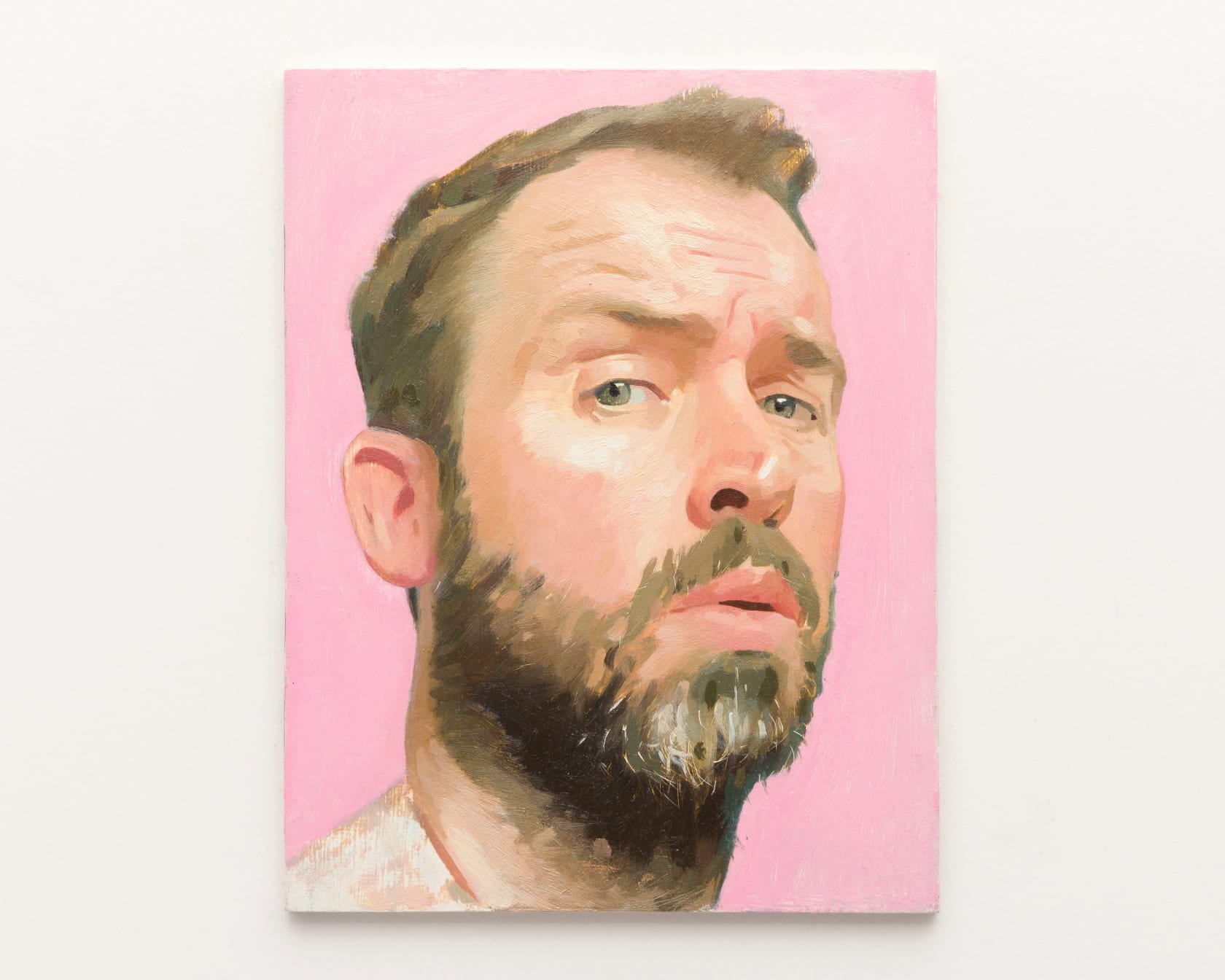 Jamie Routley Self Portrait at 40 (Pink), 2022