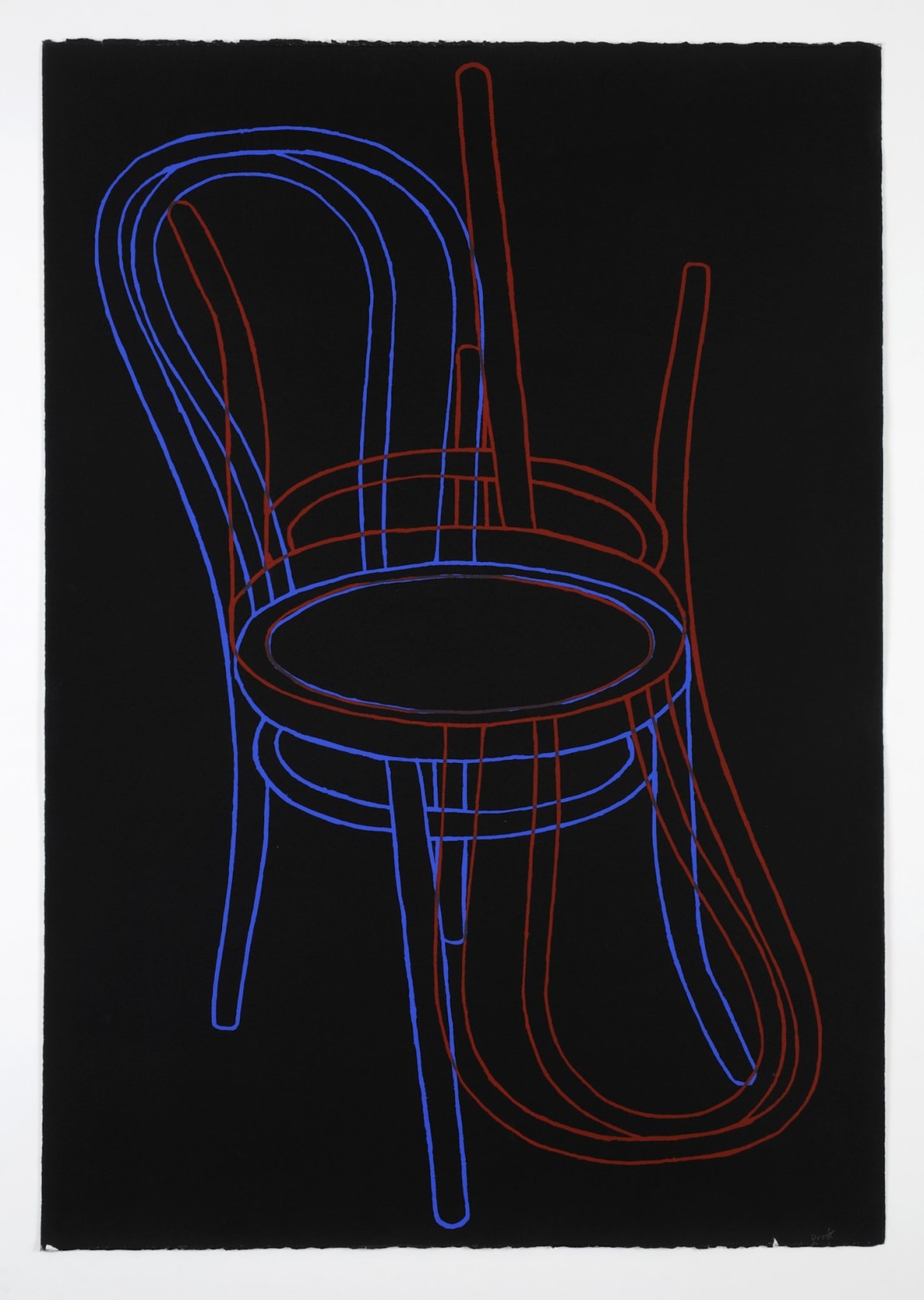 Tim Mara, Red Chair Blue Chair, 1987