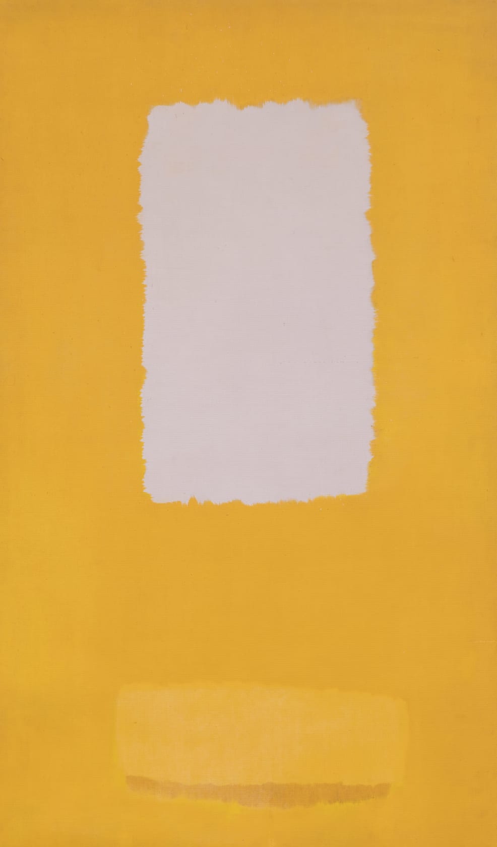 Michael Kidner Grey rectangle on yellow - After Image, c. 1959