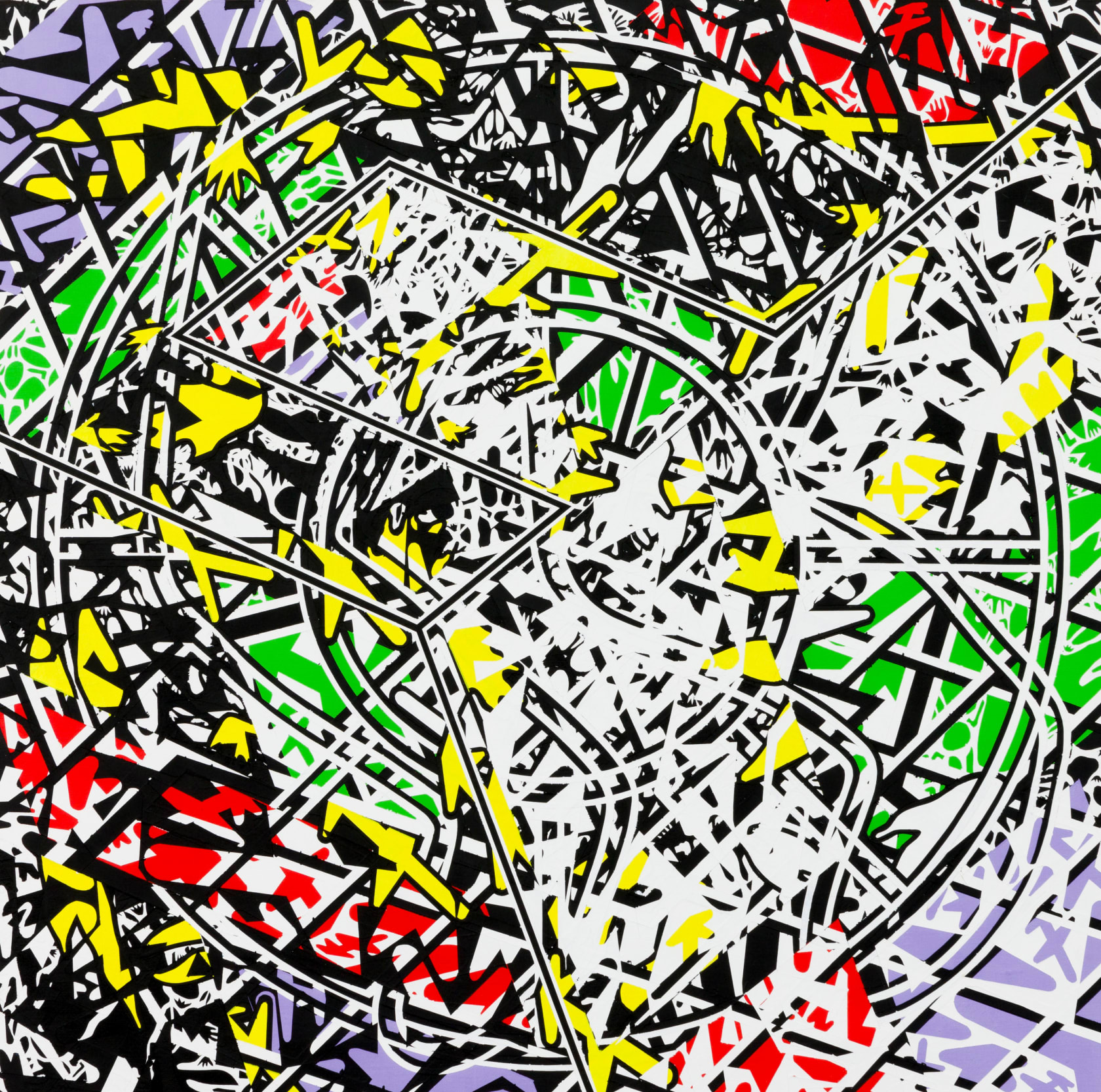 Bernard Cohen, In Black and White Time II, 2004