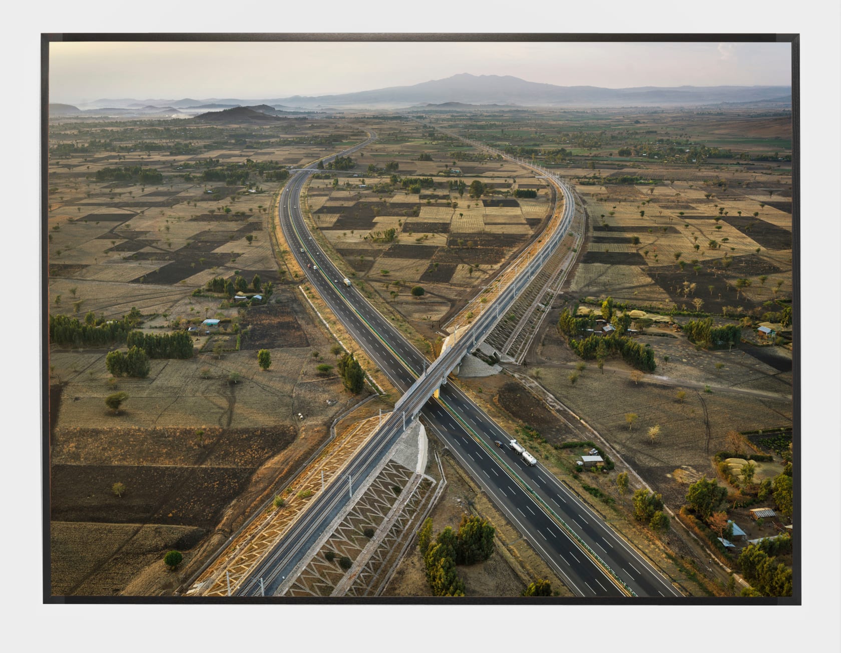 Edward Burtynsky, Railway & Highway Crossing #1, Mojo, Ethiopia, 2018