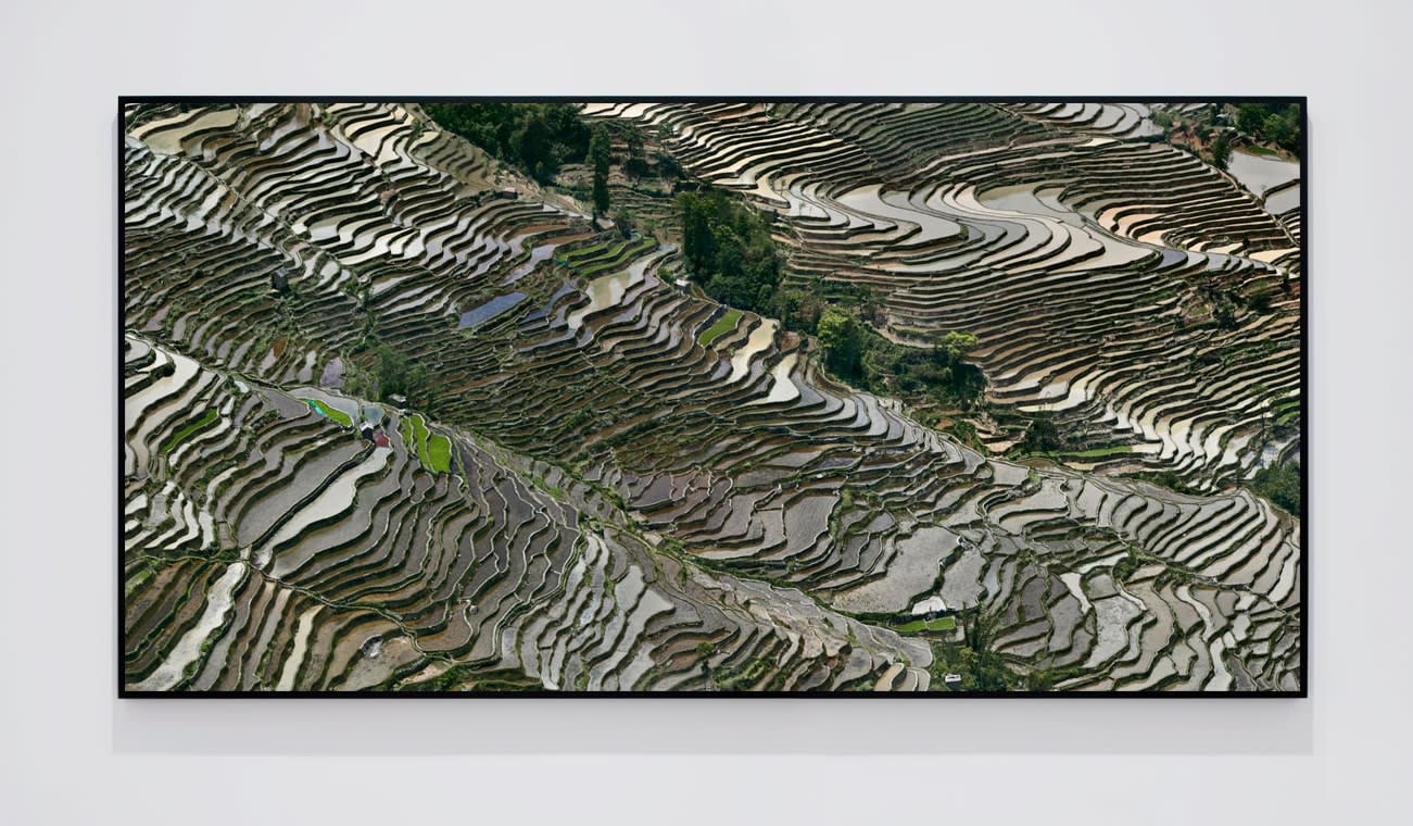 Edward Burtynsky, Rice Terraces #3C, Western Yunnan Province, China, 2012