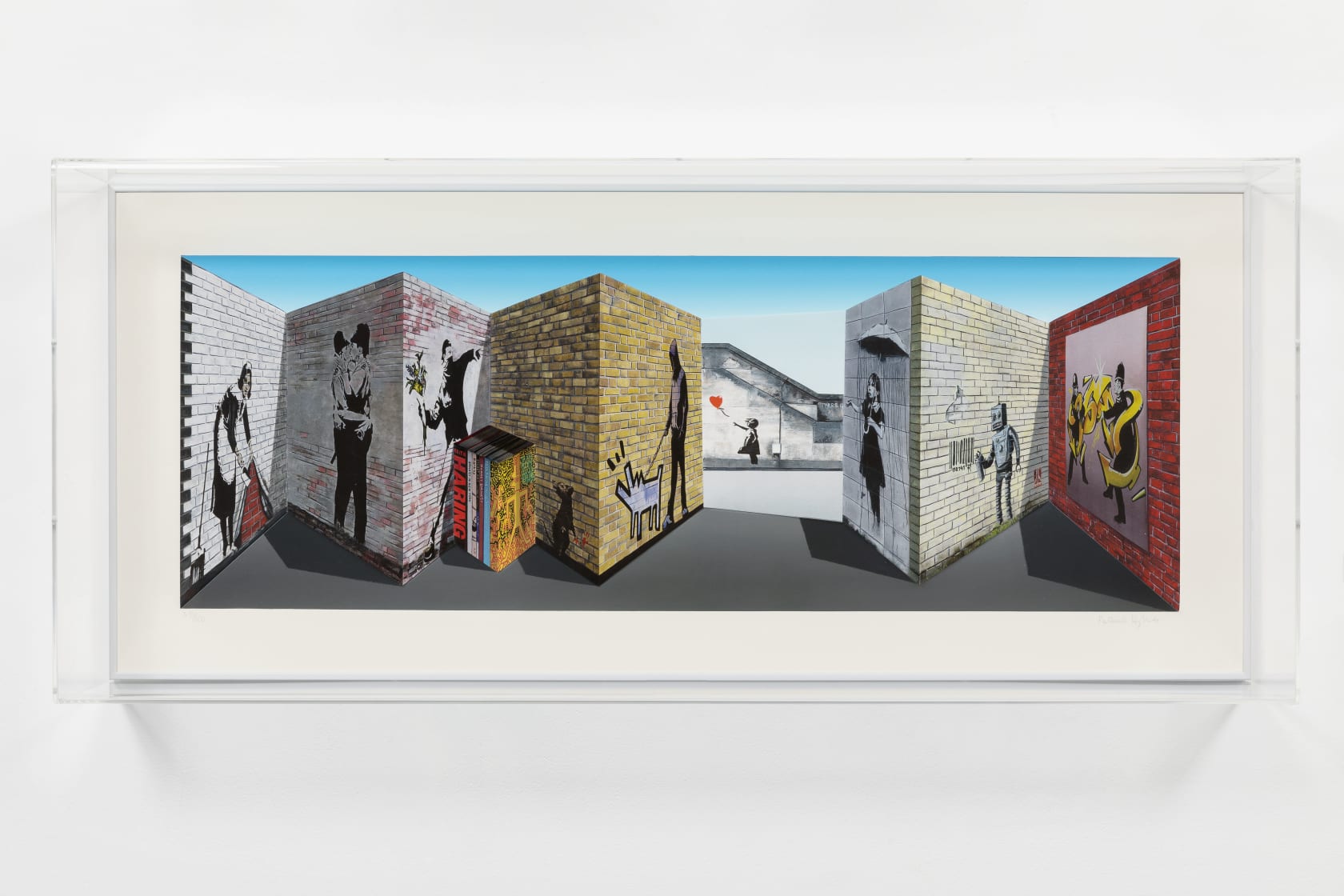 Patrick Hughes Banksy 2018 Flowers Gallery