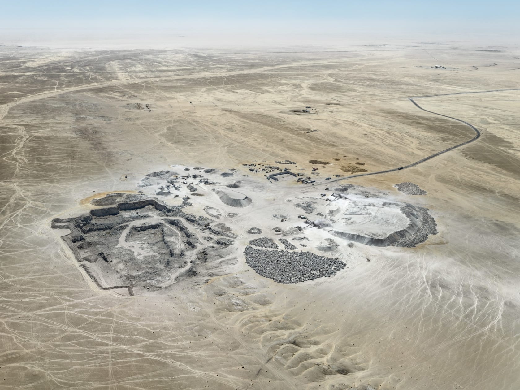 Edward Burtynsky, Gravel Quarry #1, Near Rooikop, Namibia, 2018
