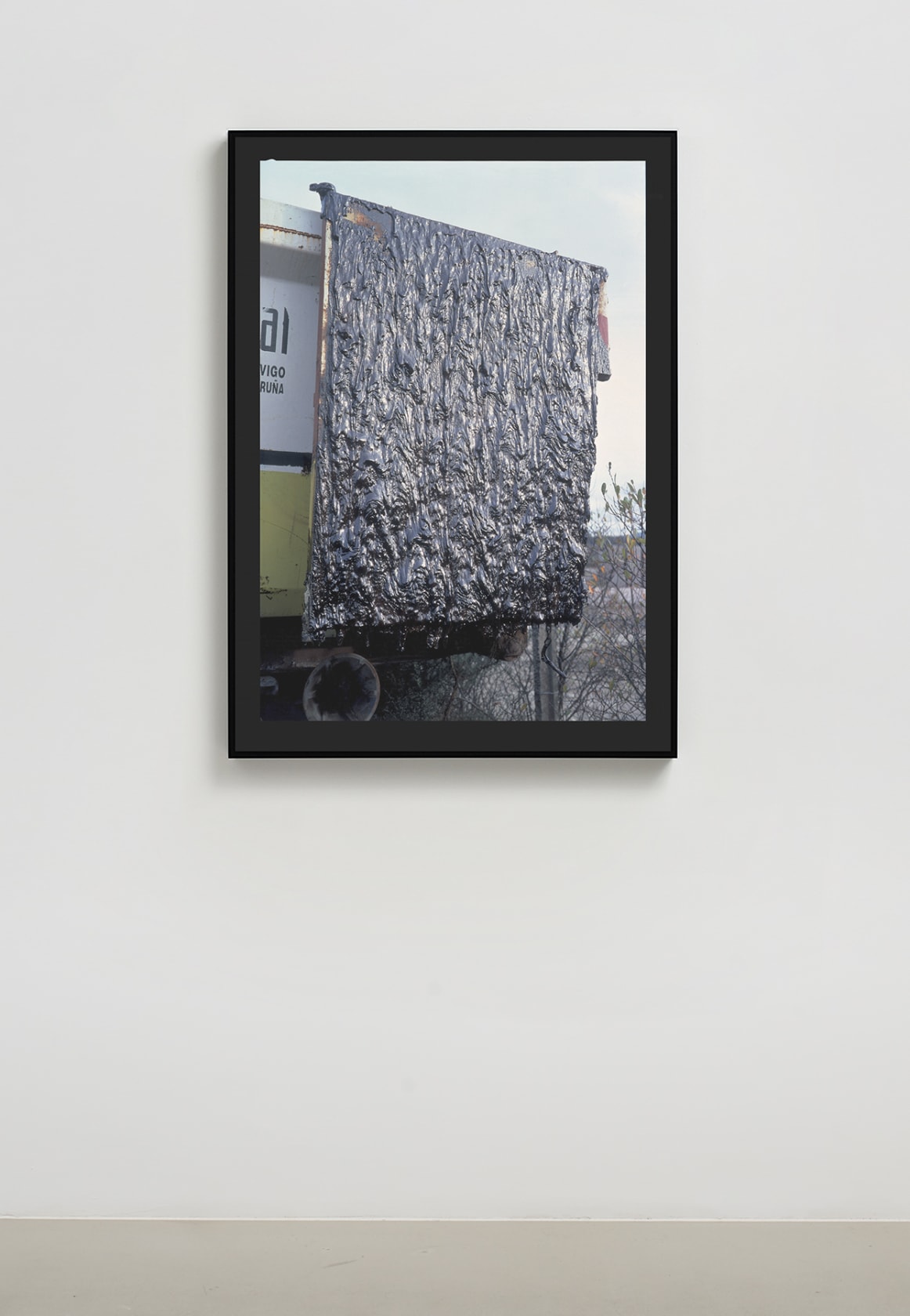 Allan Sekula Dripping black trapezoid (Lendo, 12/22/02), 2002