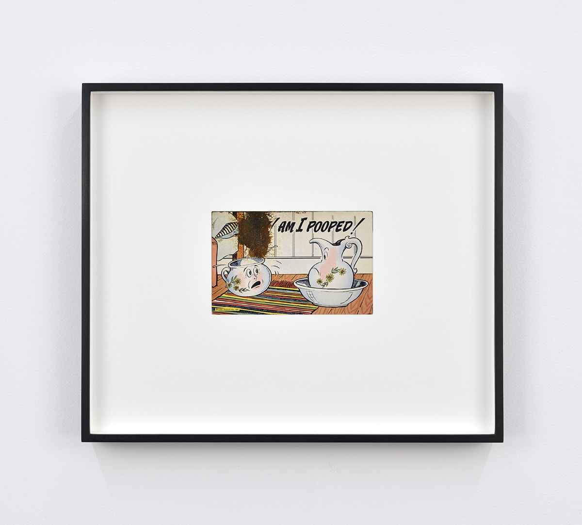 Tacita Dean Found Postcard Monoprint (Boy! Am I Pooped!), 2018