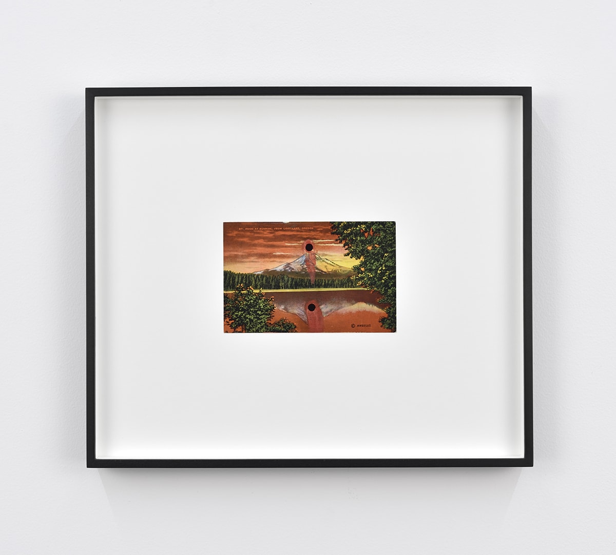 Tacita Dean Found Postcard Monoprint (Mt. Hood at Sunrise), 2018