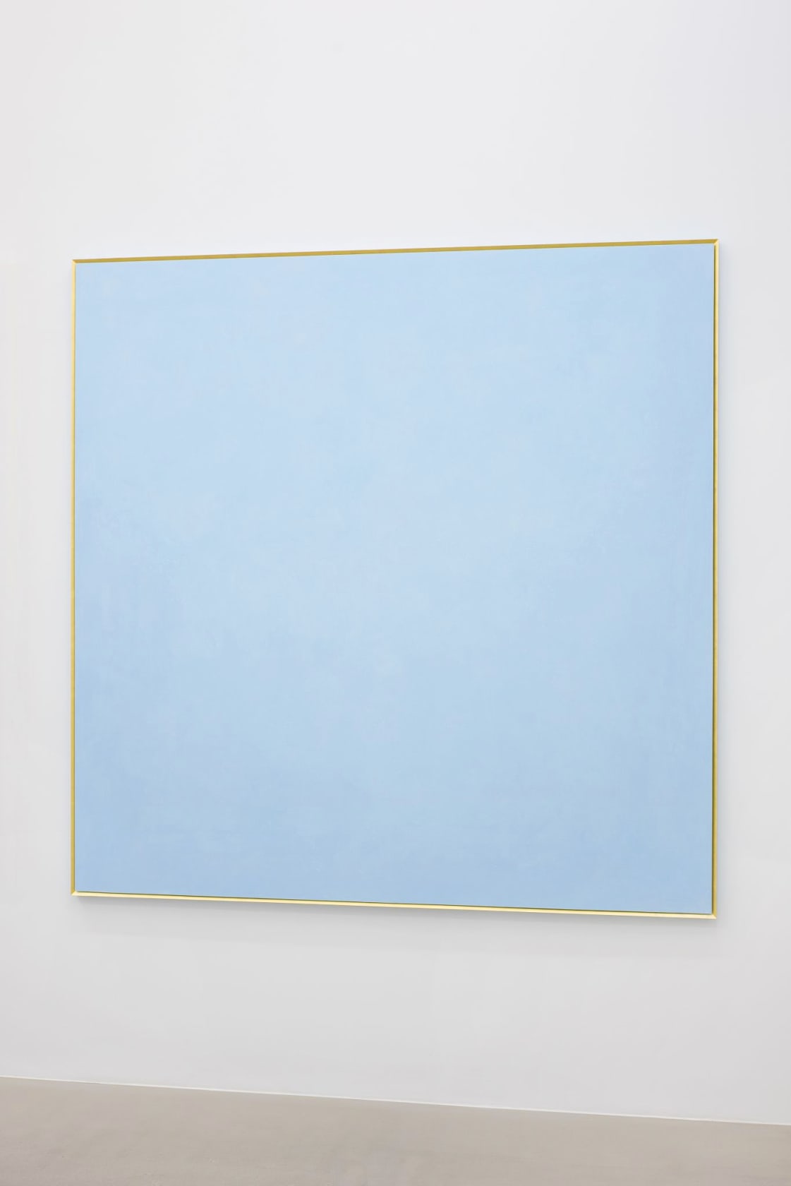 Ettore Spalletti Il colore e l'oro, cobalto chiaro, 2016