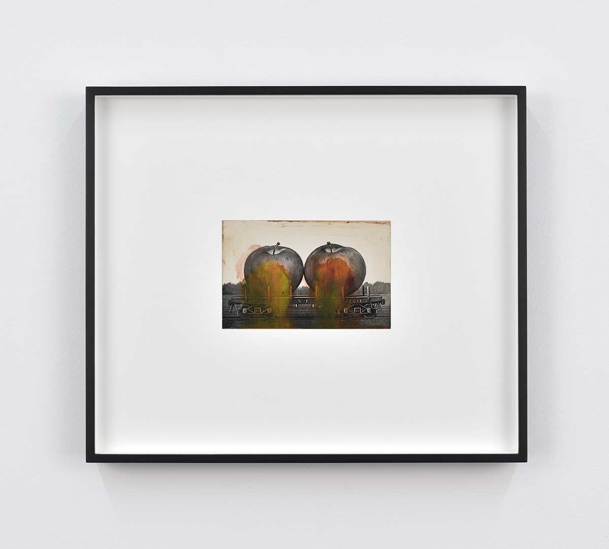 Tacita Dean Found Postcard Monoprint (Pair of Apples), 2018