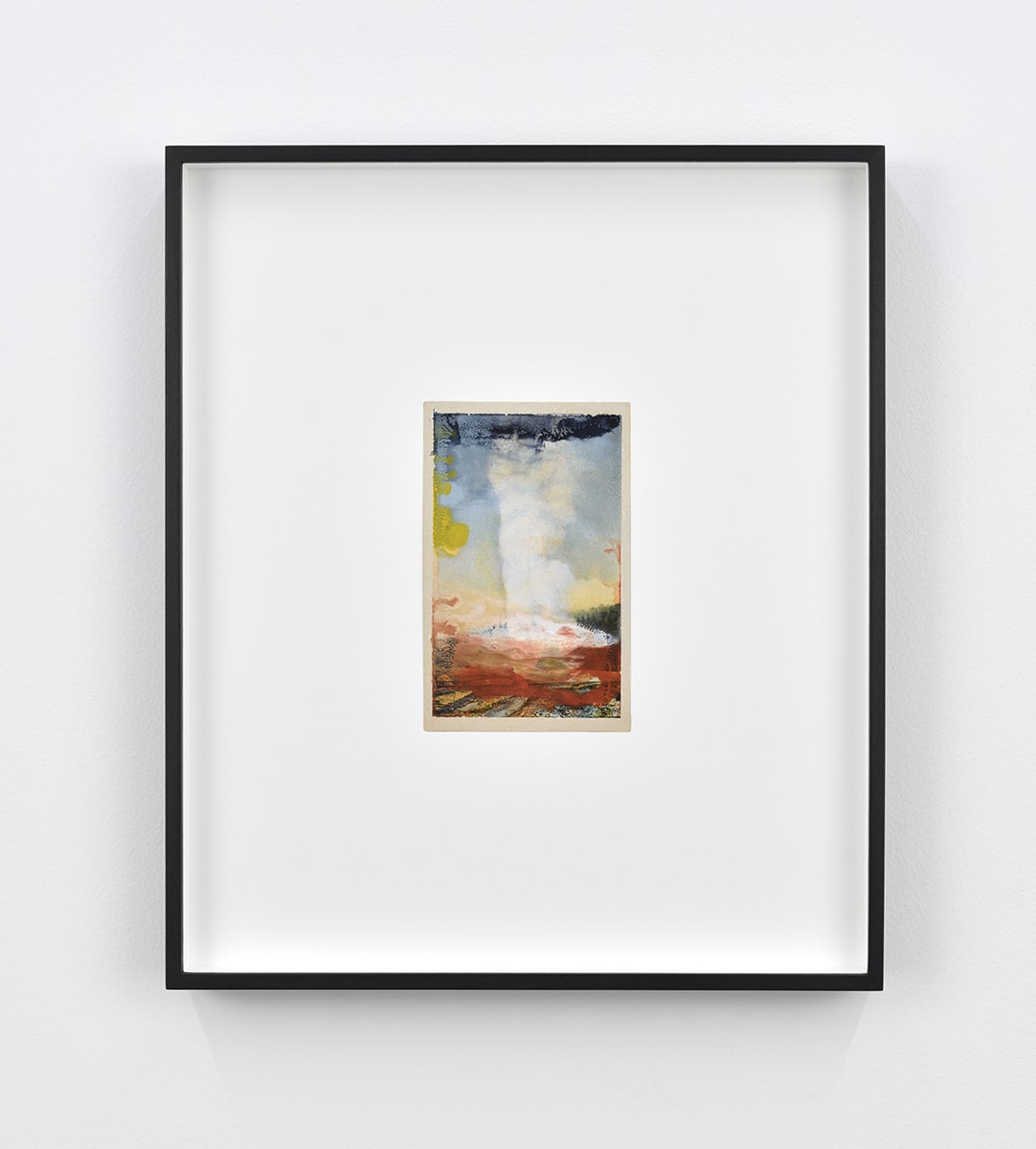 Tacita Dean Found Postcard Monoprint (Old Faithful), 2018