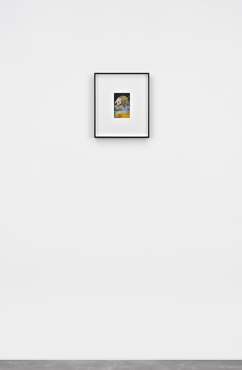 Tacita Dean Found Postcard Monoprint (You who have fine taste in painting), 2018
