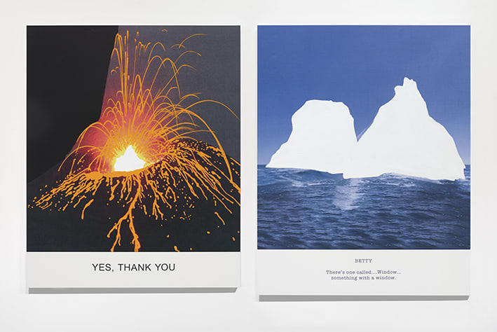 John Baldessari, Hot & Cold Series: YES, THANK YOU, BETTY There's one called..., 2018