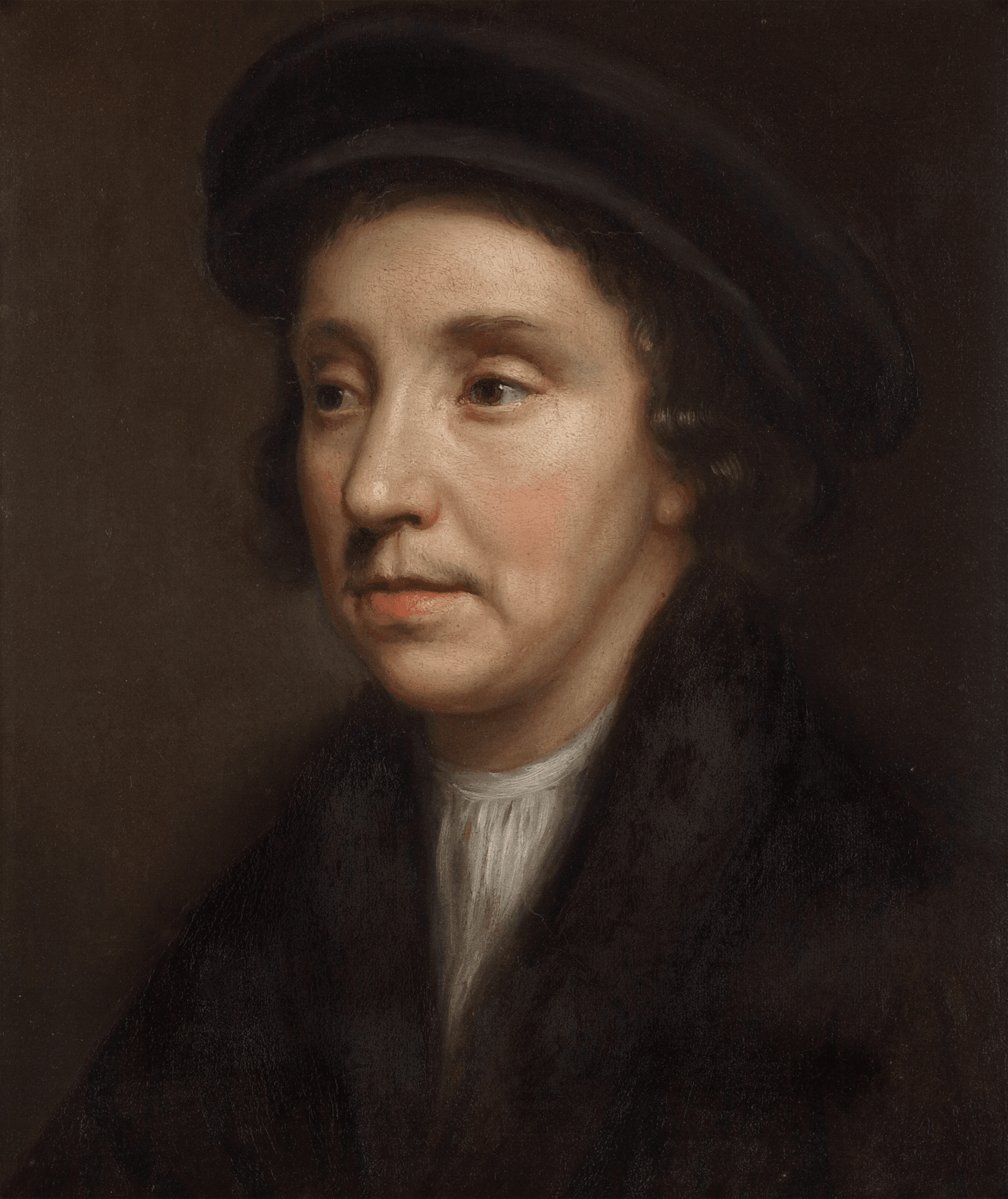 Oil on paper, laid on canvas  16 3/4 x 14 1/8 in. (42.5 x 36 cm)