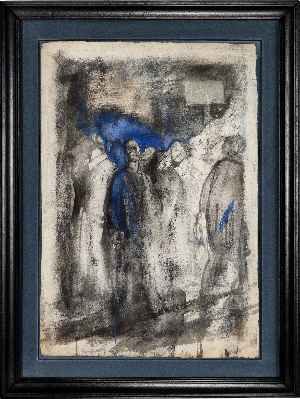 Ambrose Mcevoy Ara 1877 1927 Sketch Of Crowded Scene Philip