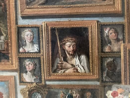 Pastel on paper in a period hand-carved Italian frame  14 ¼ x 11 ¼ in. (36.1 x 28.5 cm)