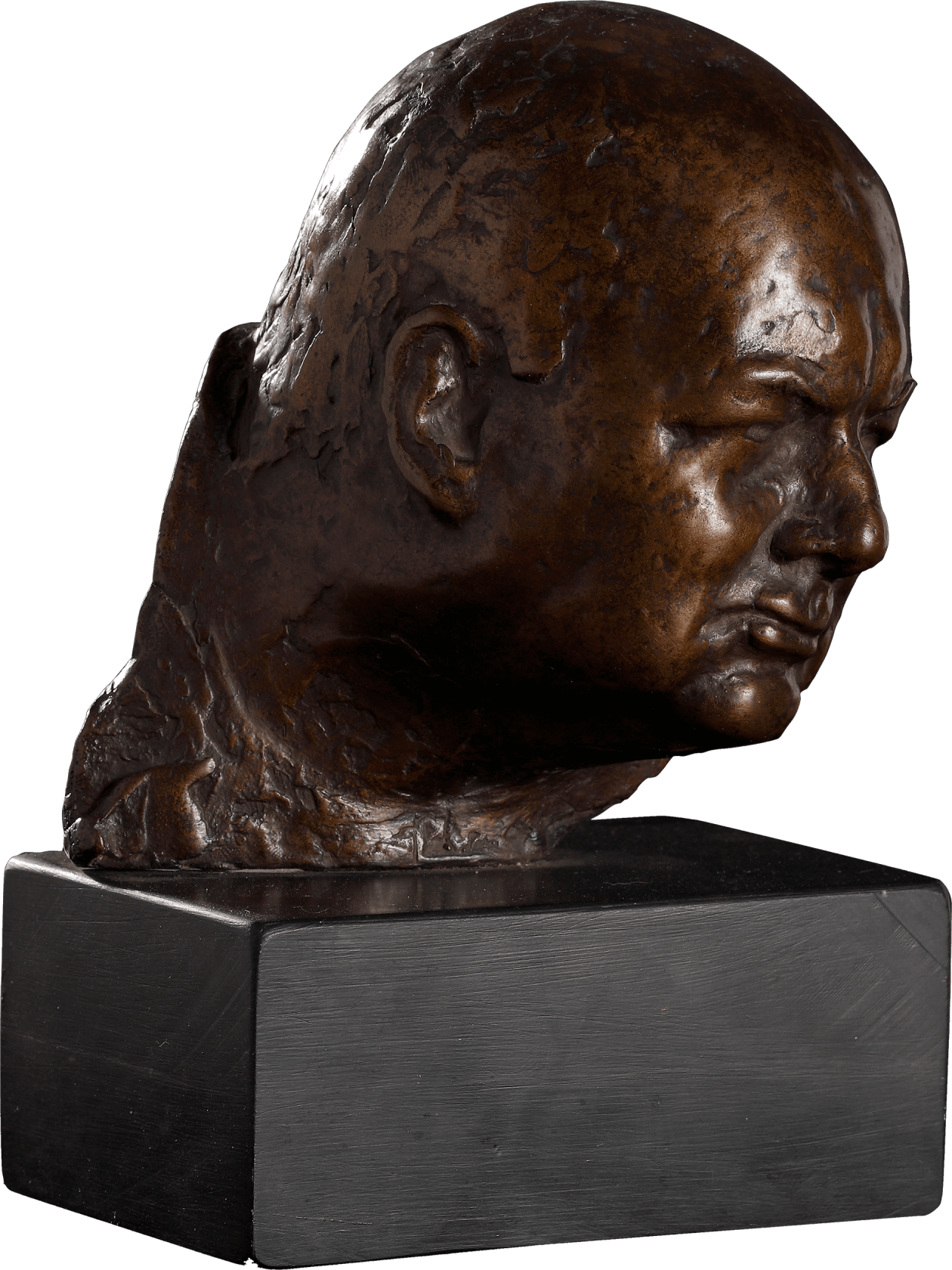 Signed Classic Winston Churchill Bust by Oscar Nemon 