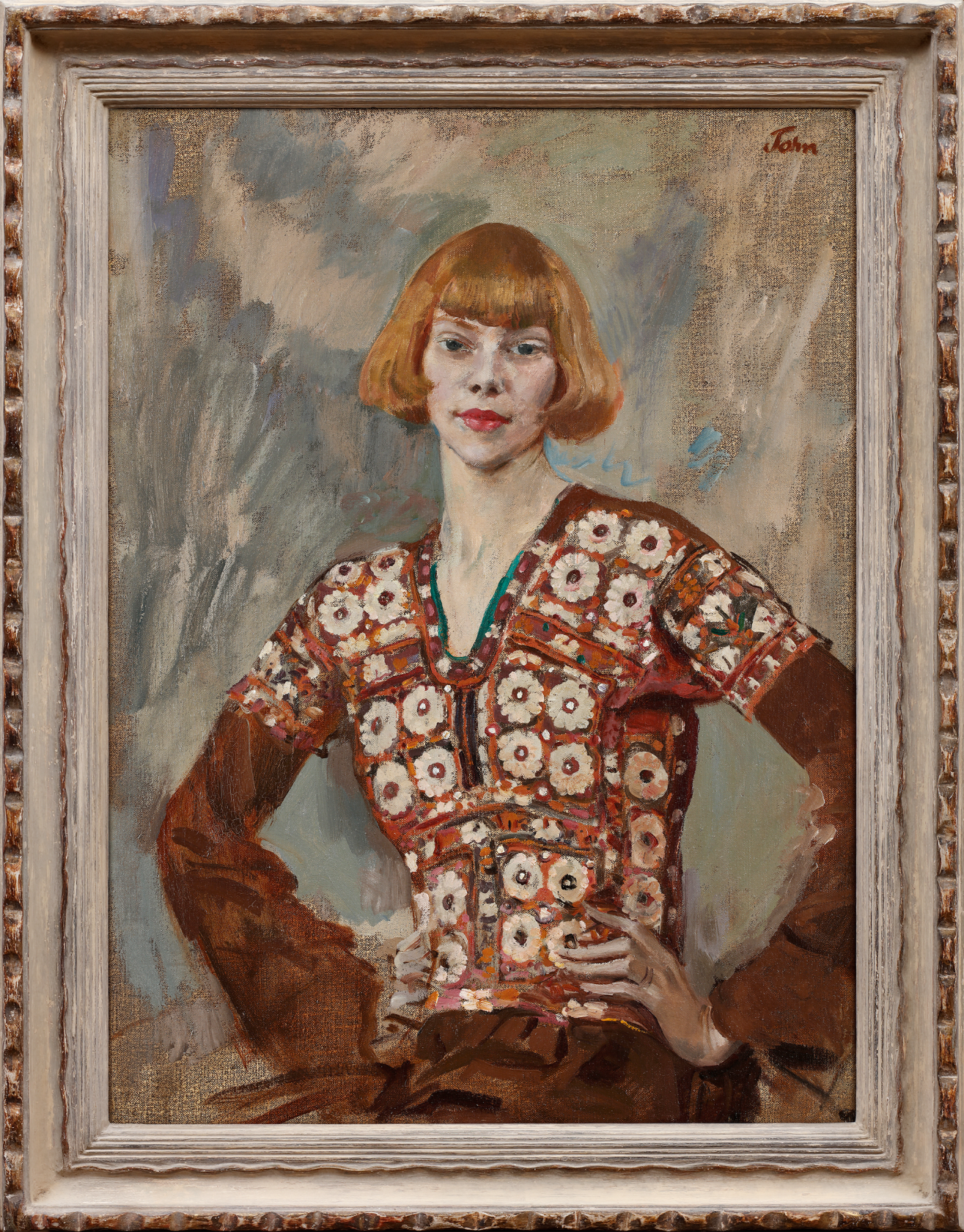Signed 'John' upper right Oil on canvas 34 x 24 in (86.4 x 61 cm)