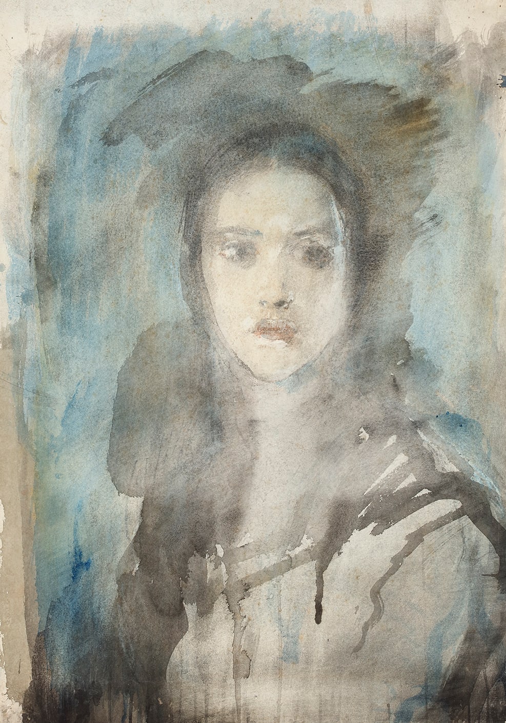 Pencil and Watercolour 18 1/2 x 13 1/4 ins, 47 x 34cm