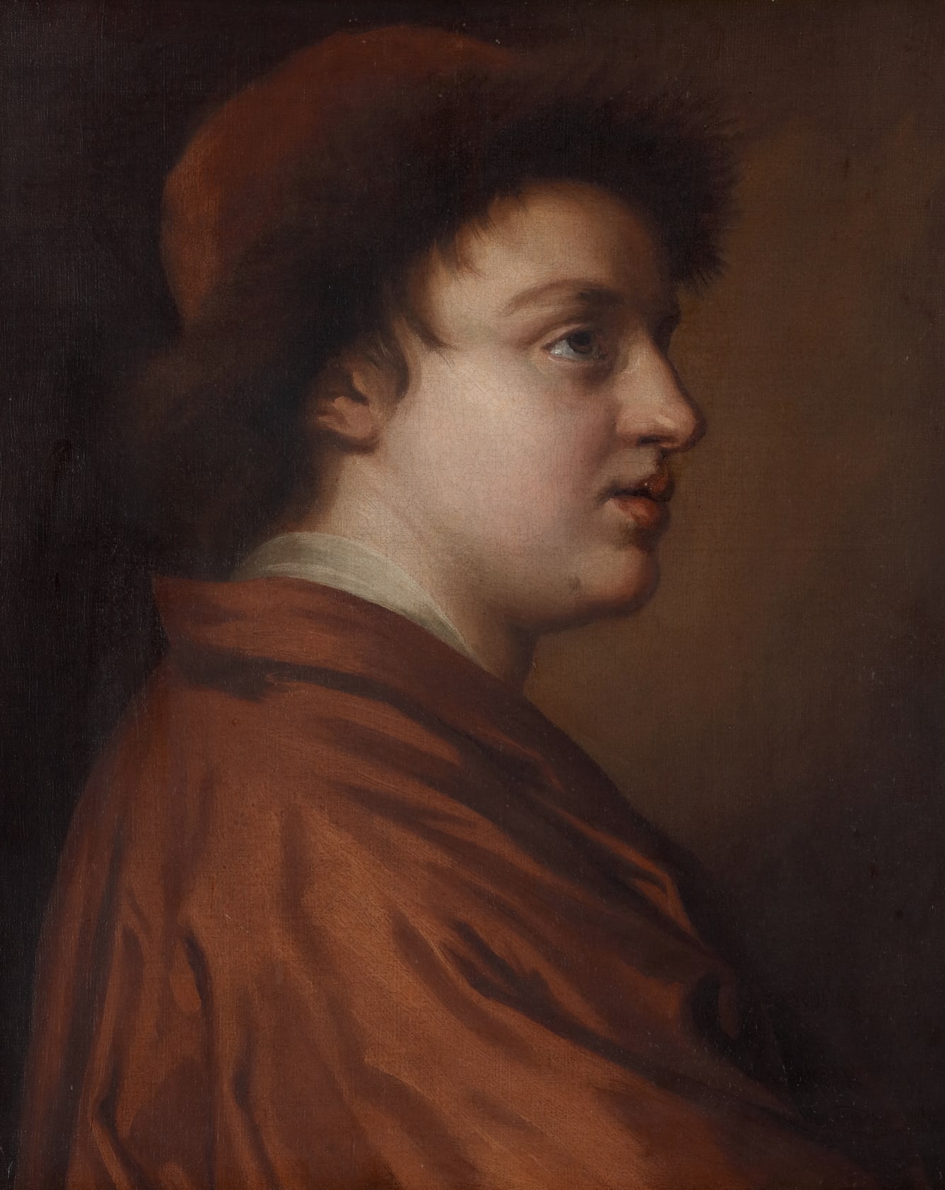 Oil on canvas 18 x 15 in (45.7 x 38.1 cm)