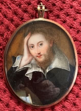 Mark A Van Dijk; W. Shakespeare on back  Oil on panel  20 5/8 x 18 1/8 in. (55 x 46 cm)