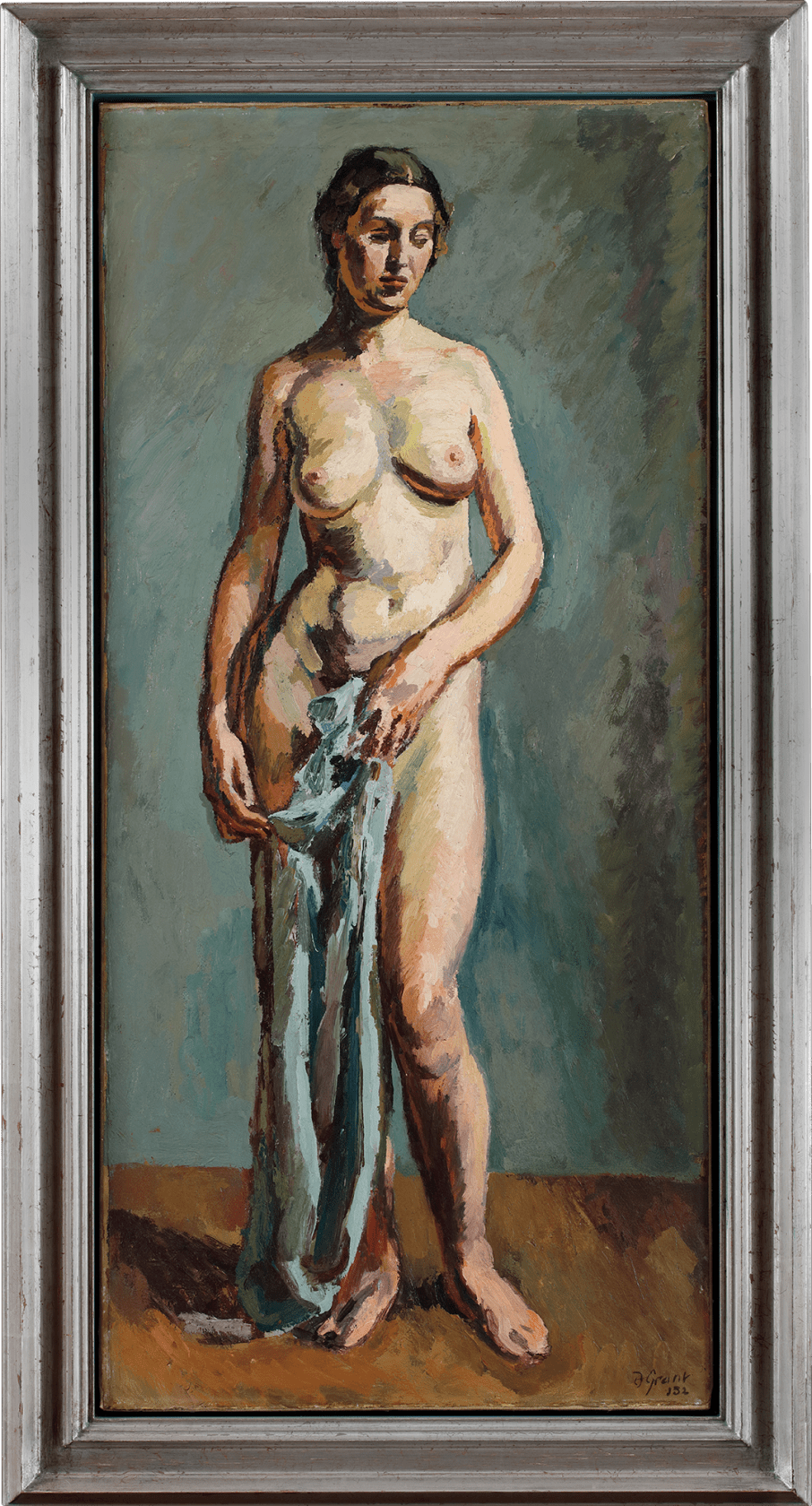 Signed and dated 'D. Grant 32' lower right Oil on canvas 47 x 22 in (119.5 x 56cm)