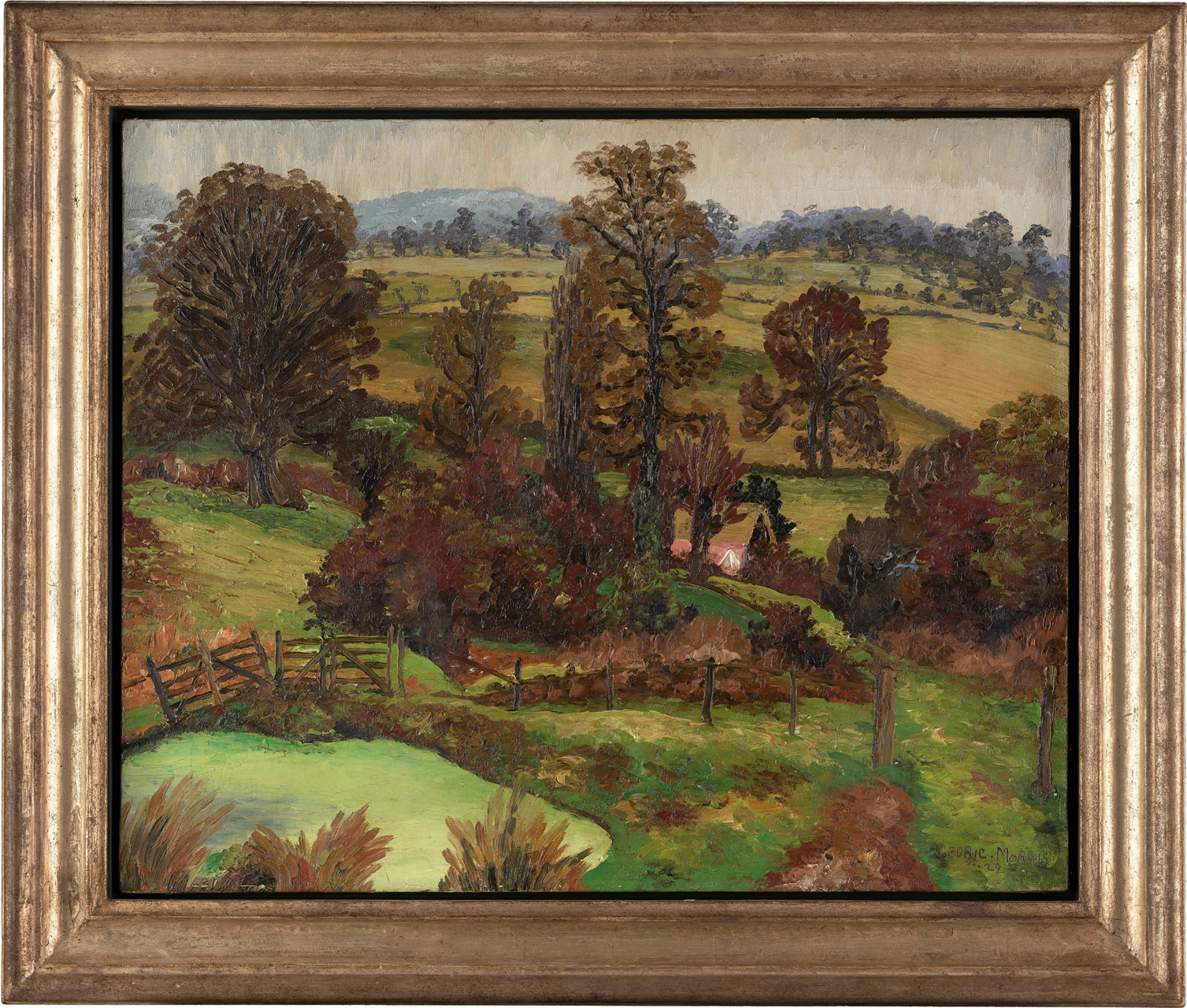 Signed and dated lower right ‘Cedric Morris/29’ Oil on canvas 21 ¾ x 26 ¾ in (55.5 x 68 cm)