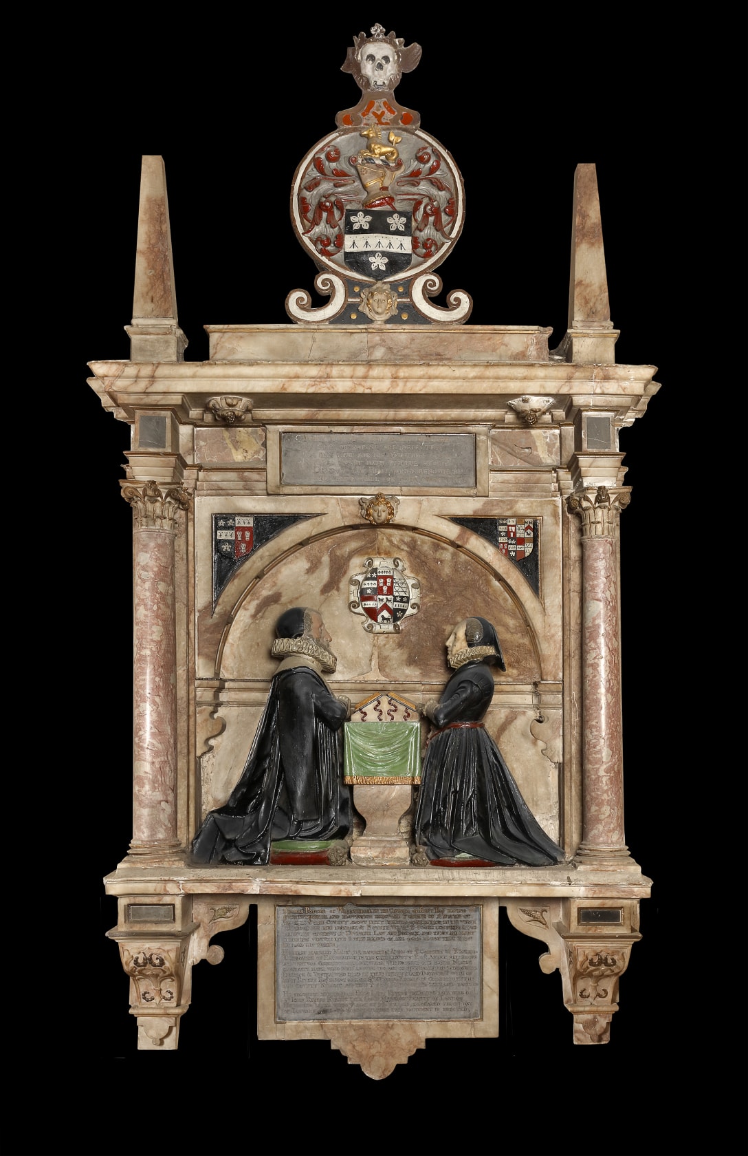 Inscribed upper left: ‘MARIA VXOR/THOMAE POTTERI/ÆTATIS SVAE/23’ Inscribed upper right: ‘AN° DNI/1565’ Oil on Panel 16 1/8 x 11 in (41 x 28 cm)