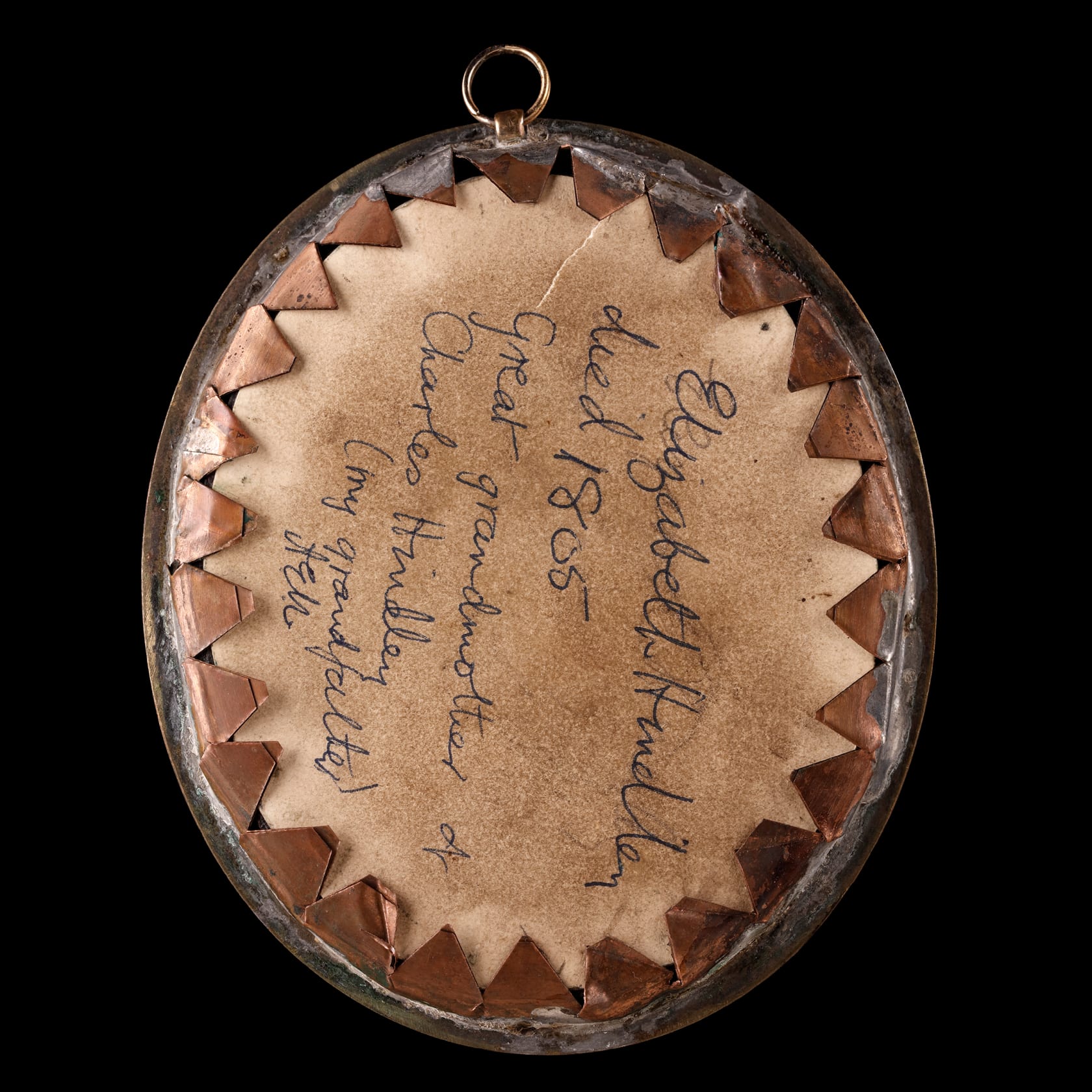 Enamel on copper in gilt-metal mount Oval, 3 1/2 in (89 mm) high