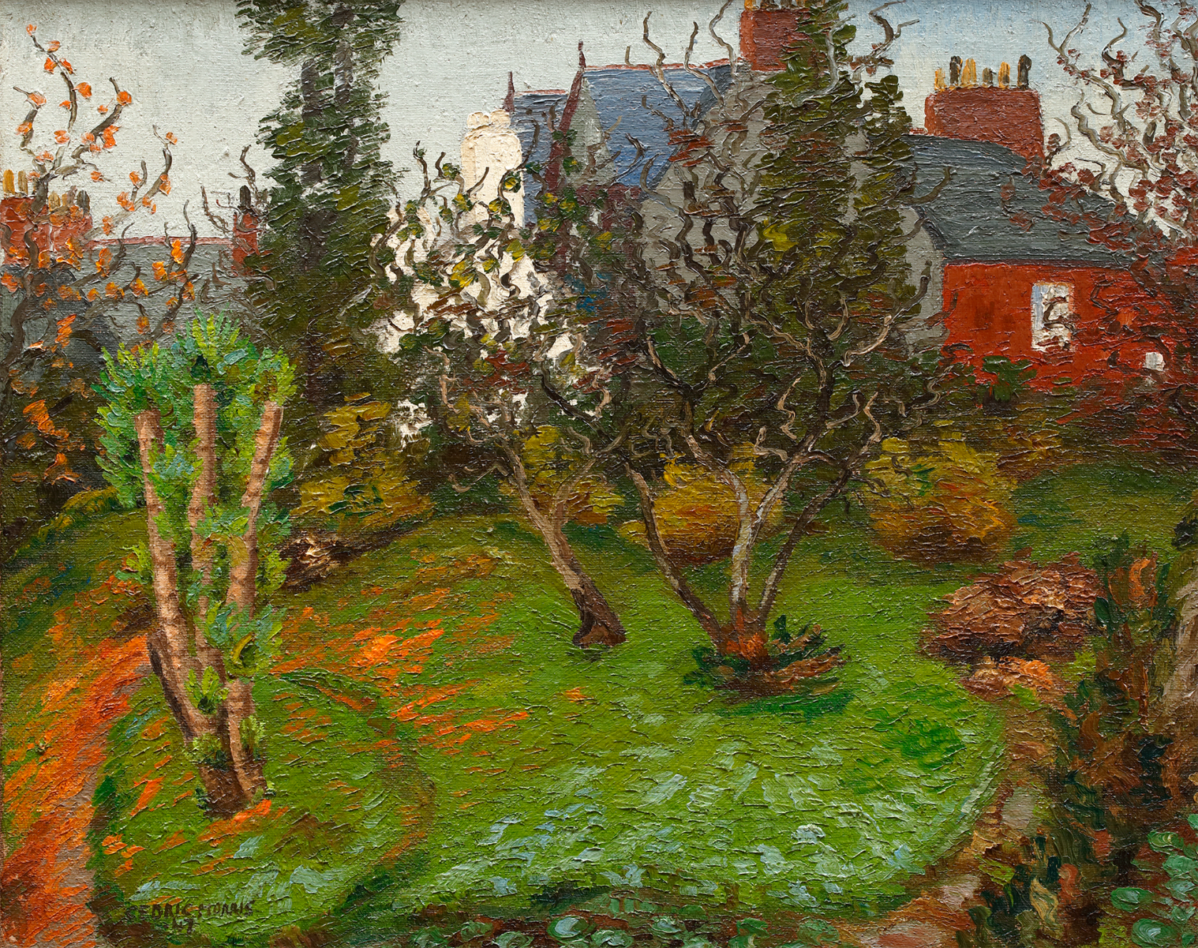 Signed and dated 'Cedric Morris 47' lower left Oil on canvas 23 3/4 x 29 3/4 in (60 x 75.5 cm)
