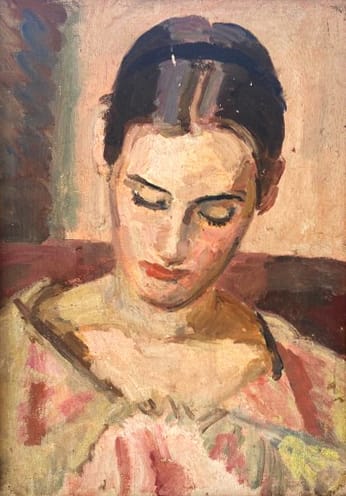 Vanessa Bell 1879 1961 Portrait Of Angelica Philip Mould