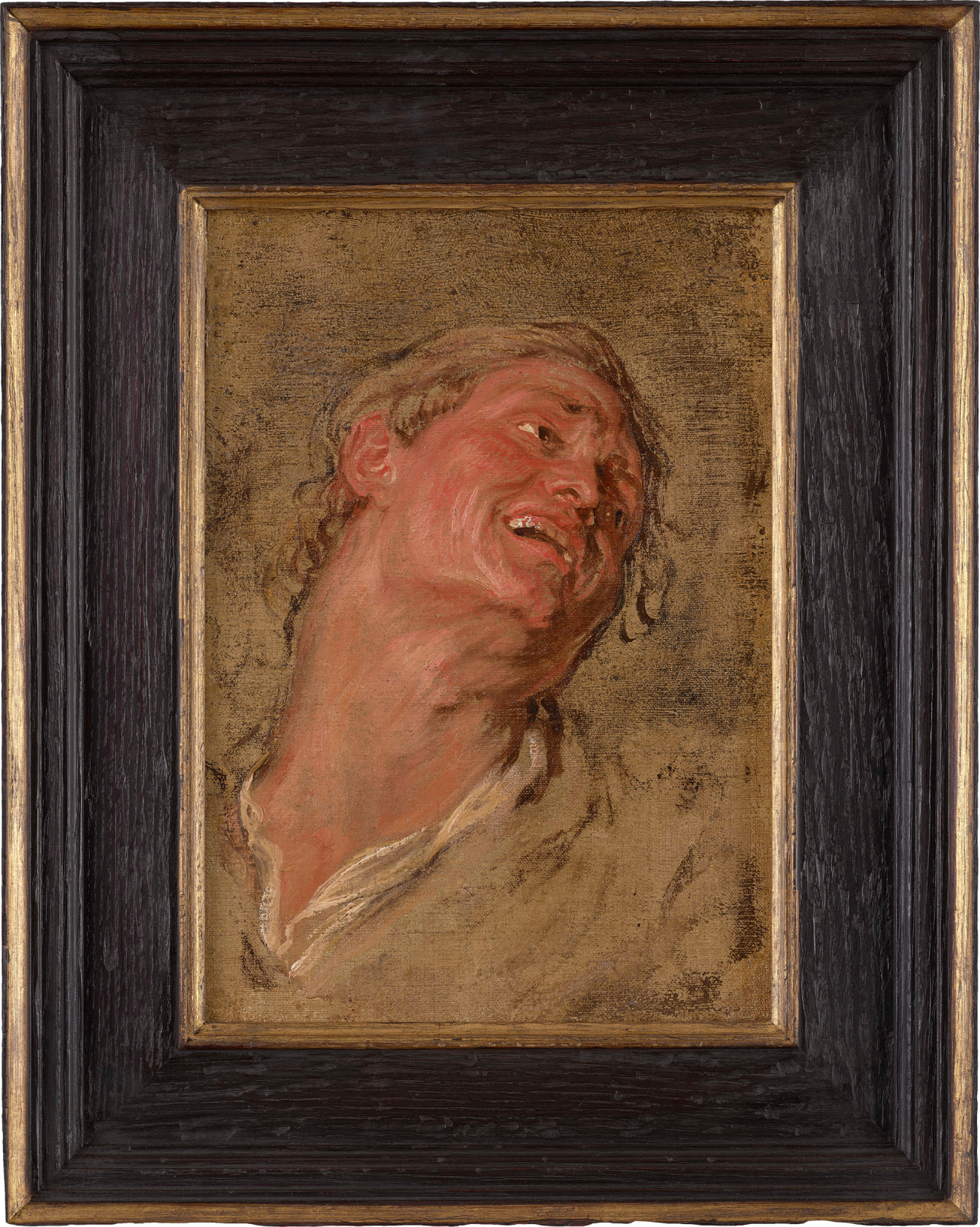Oil on canvas laid onto panel 18 x 11 in (45.7 x 28 cm)