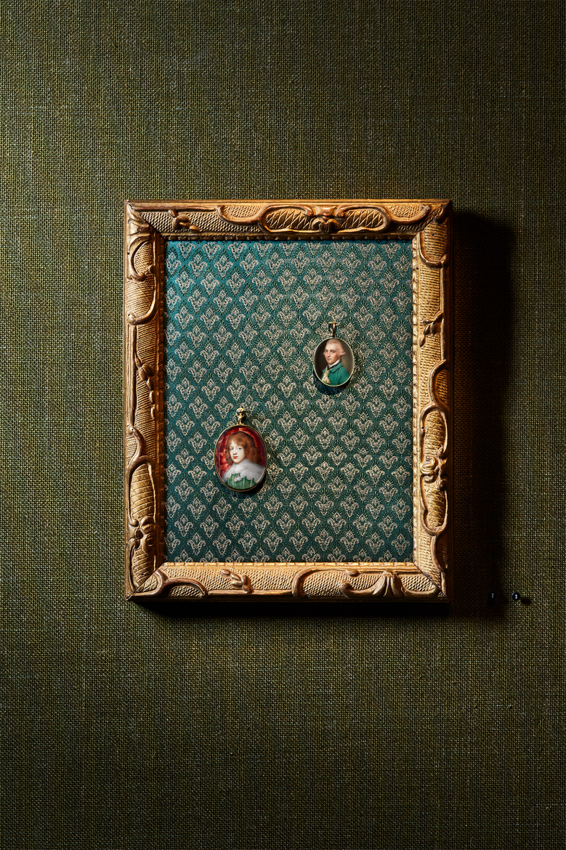 Signed with initials and dated ‘JS/ 1770’ Watercolour on ivory gold bracelet clasp frame (probably the original) Oval, 1 1/2 in (40 mm) high