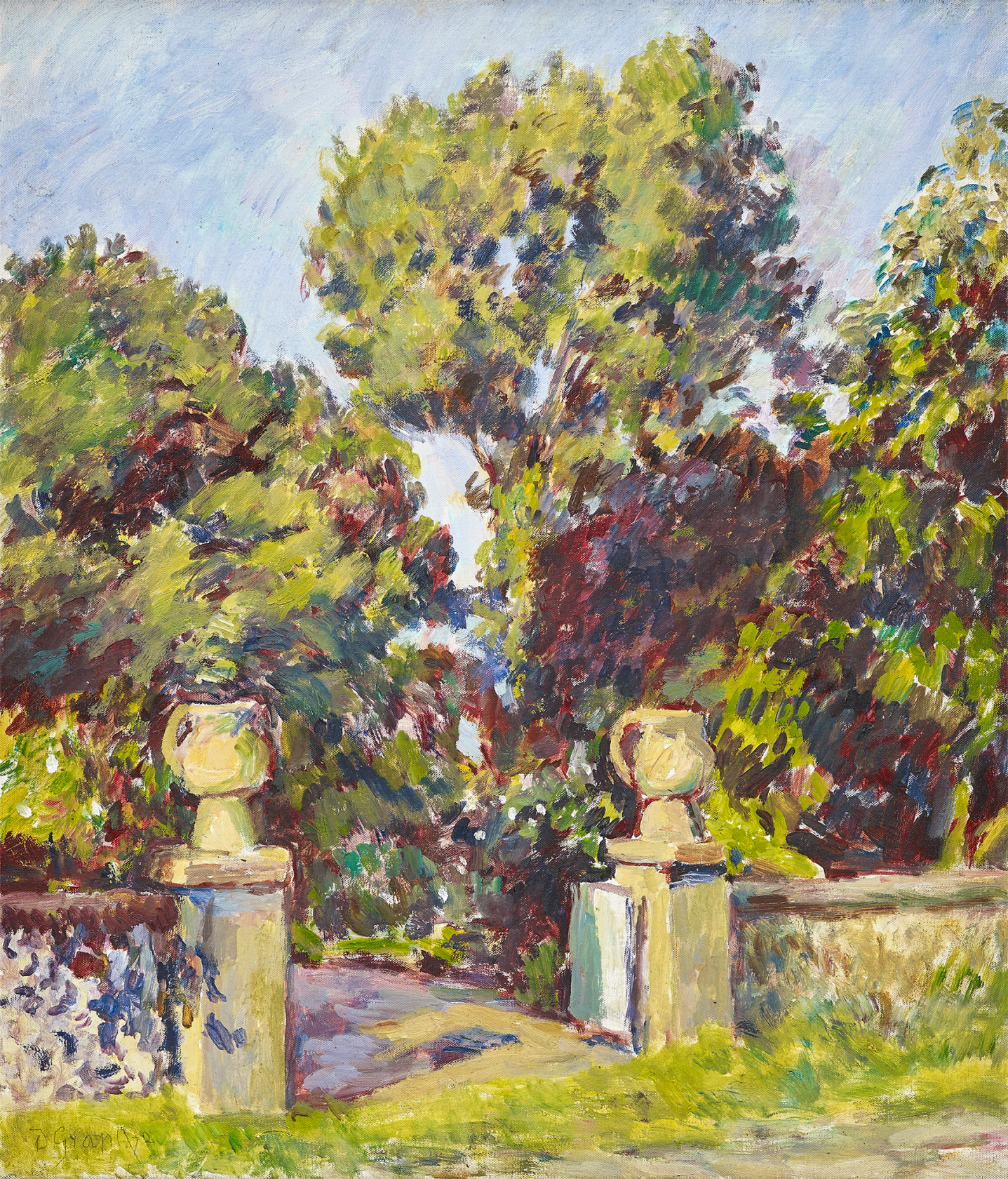 Signed and dated 'D. Grant /72' lower left Oil on canvas 21 x 18 in (53.3 x 45.7 cm)