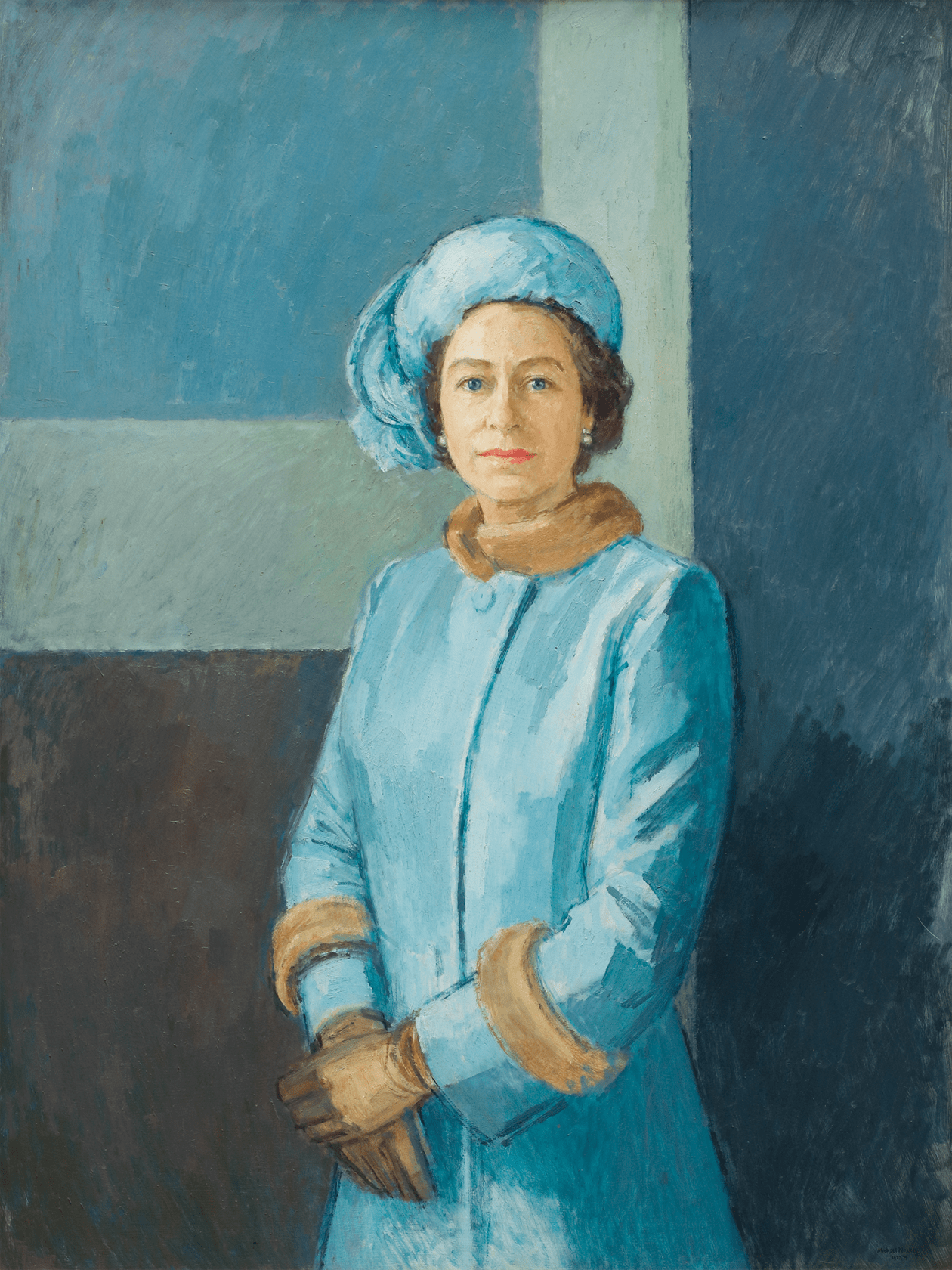 Michael Noakes 1933 2018 Portrait Of Her Majesty Queen Elizabeth Ii B 1926 Philip Mould Company