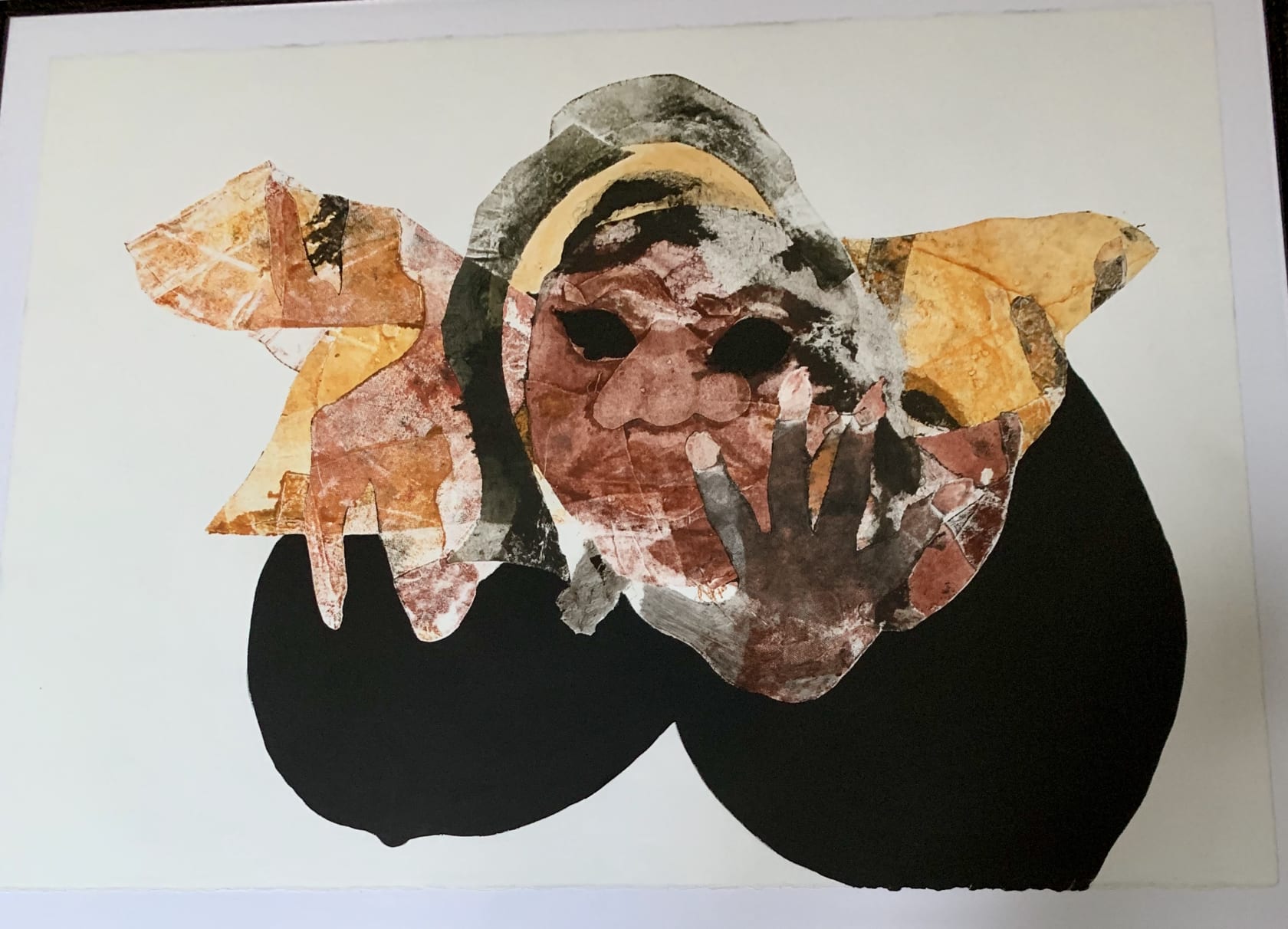 Tschabalala Self In Touch2014 Oil on paper 61 x 76.2 cm 24 x 30 in