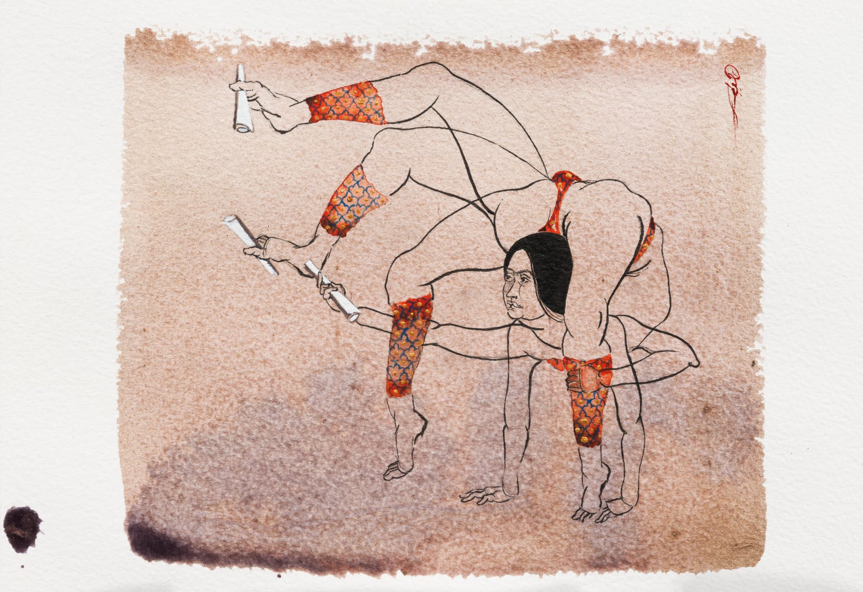 Hayv Kahraman, Antibody drawing 2, 2021
