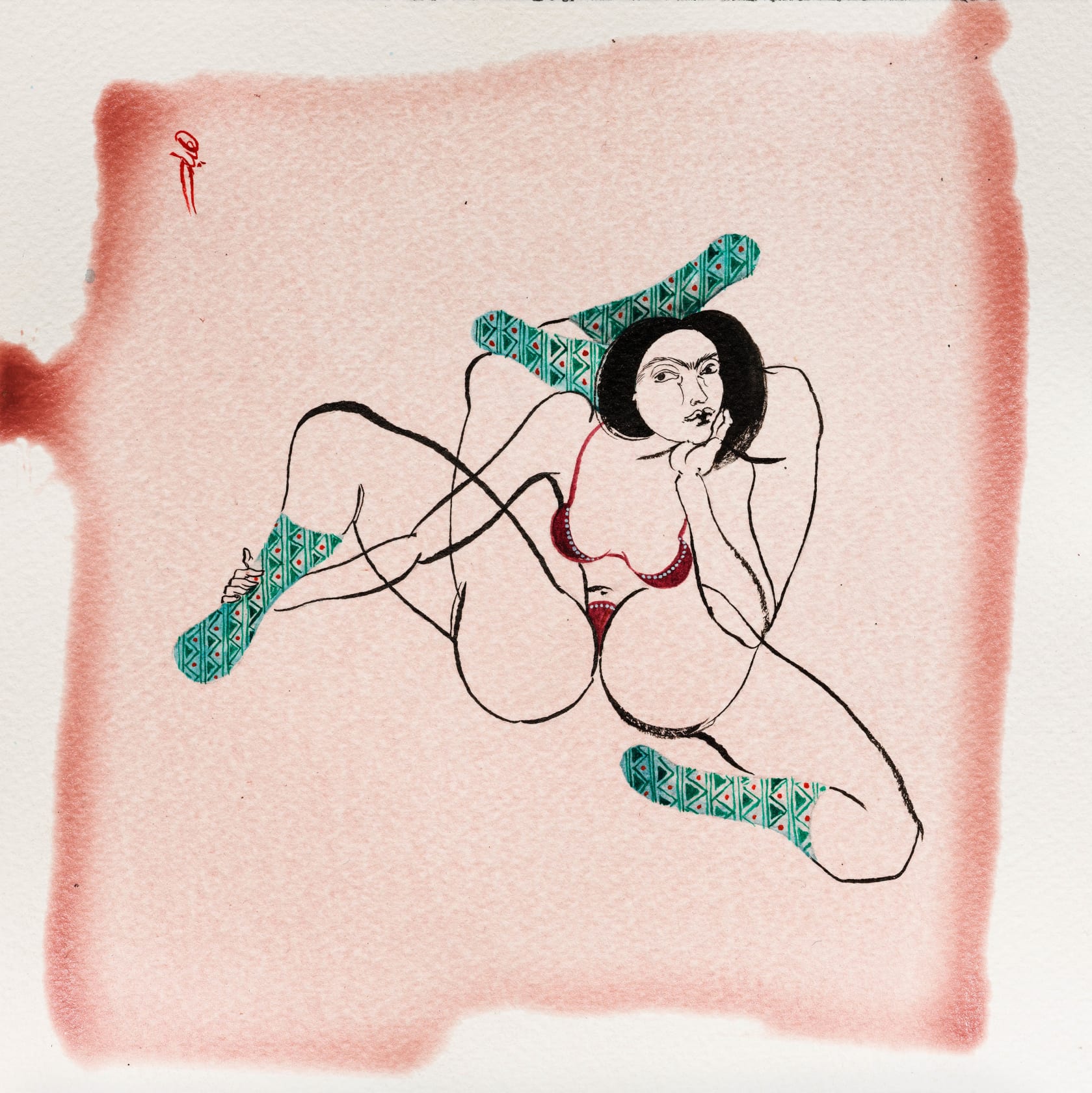 Hayv Kahraman, Antibody drawing 1, 2021
