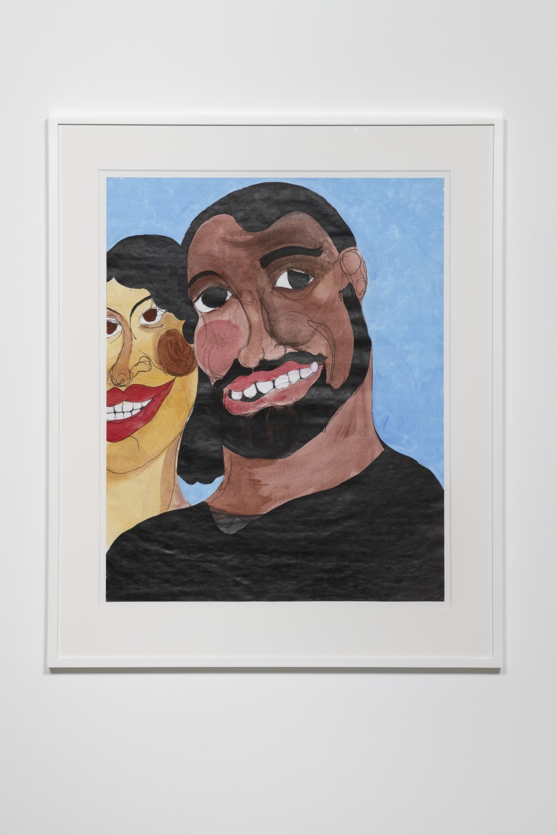 Tschabalala Self, Black Joy 6 - With Yellow Bone, Black Joy 7 - Bun on Top, 2019