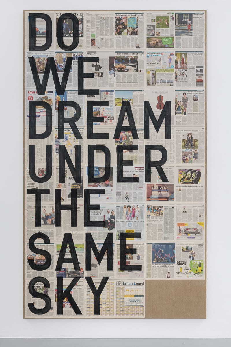 Rirkrit Tiravanija, untitled 2016 (do we dream under the same sky, the times, june 25, 2016), 2016