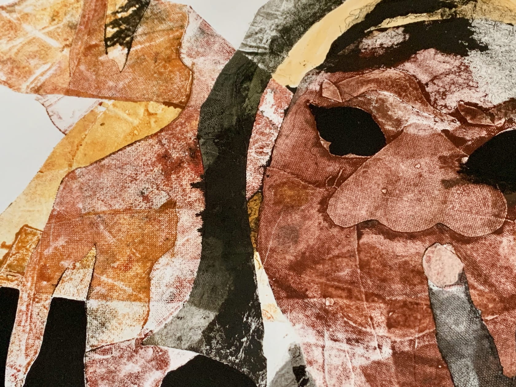 Tschabalala Self In Touch2014 Oil on paper 61 x 76.2 cm 24 x 30 in