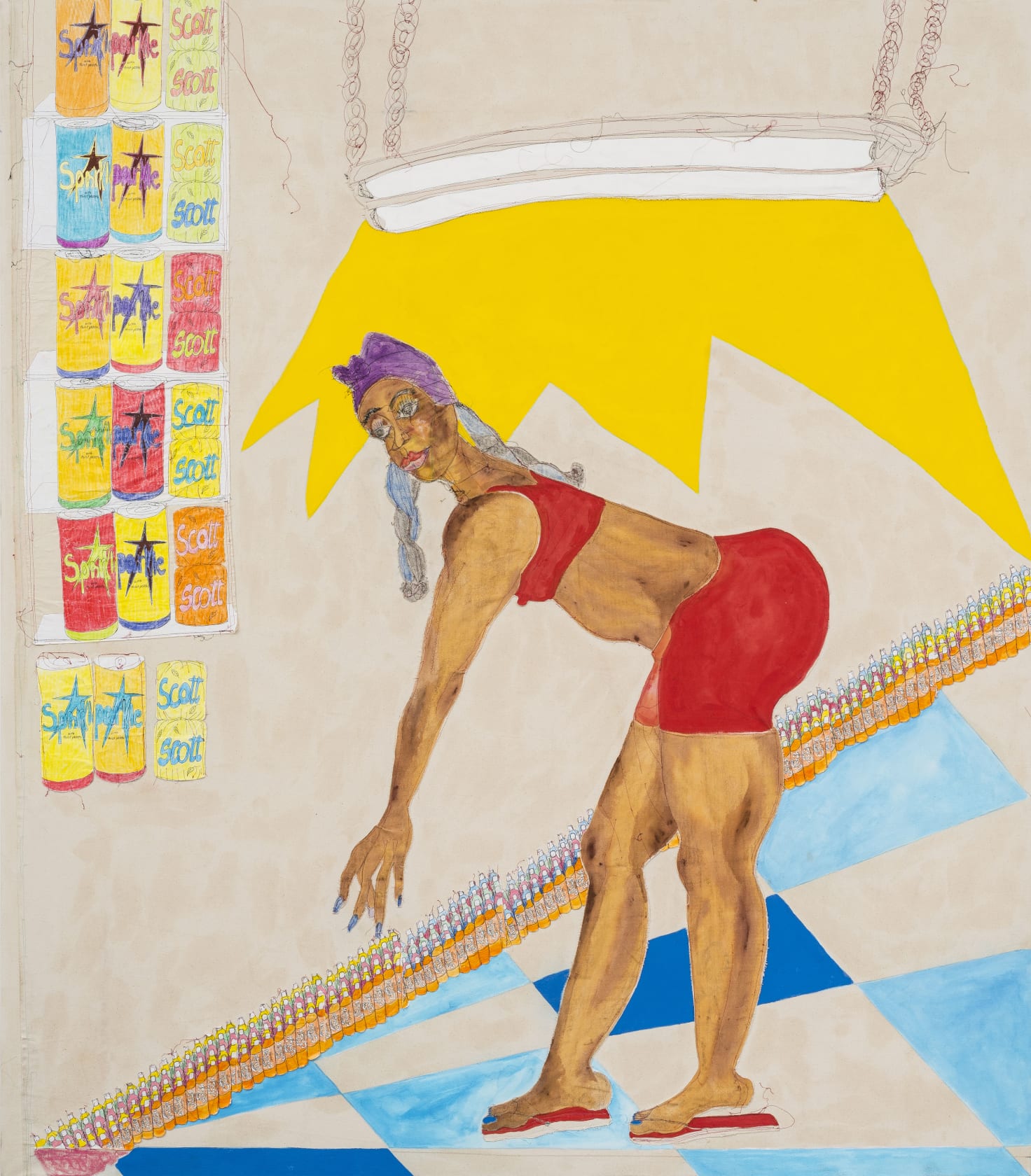 Tschabalala Self, Pop, 2017