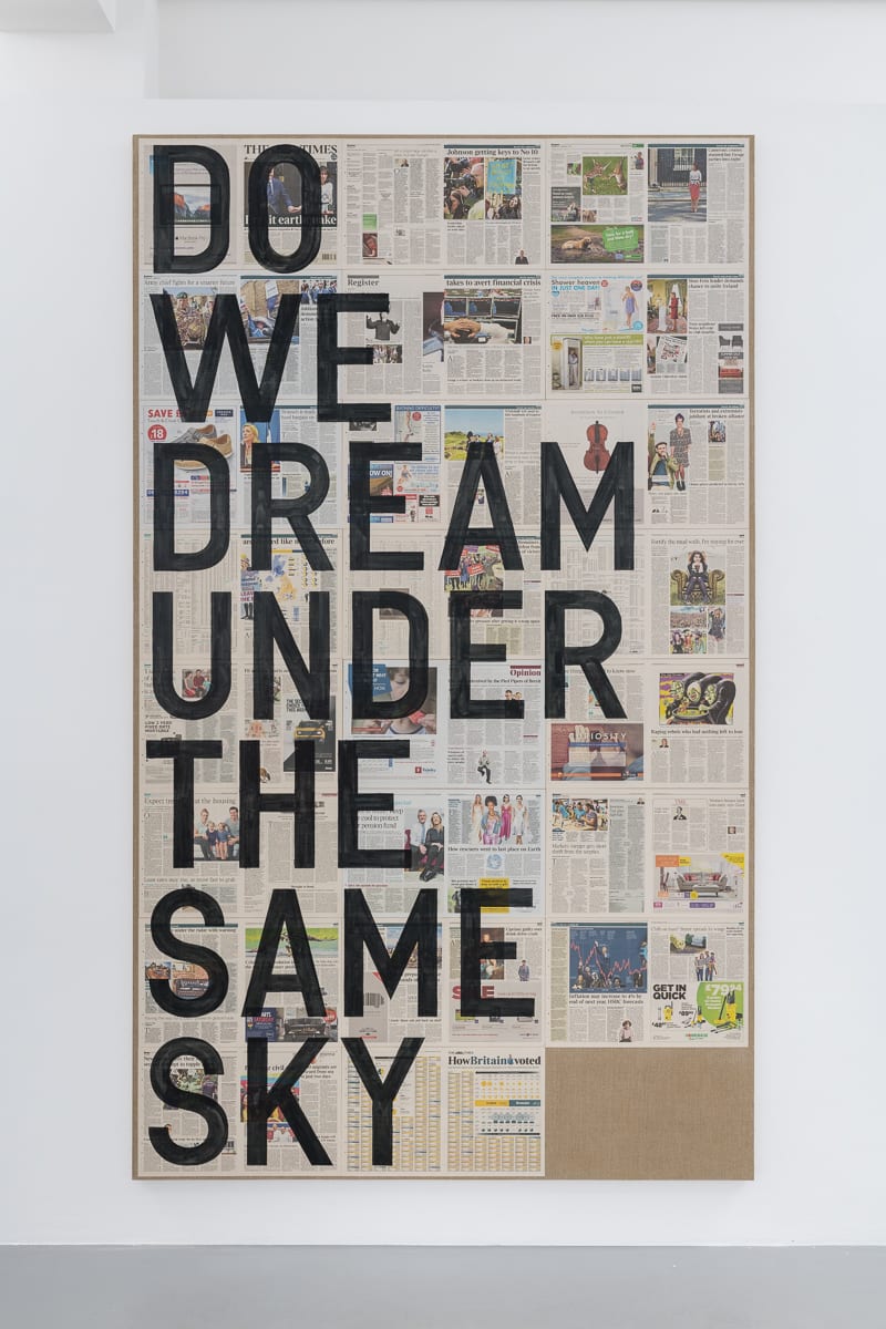 Rirkrit Tiravanija, untitled 2016 (do we dream under the same sky, the times, june 25, 2016), 2016